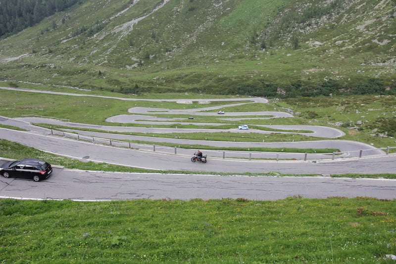 splugen pass switzerland and italy