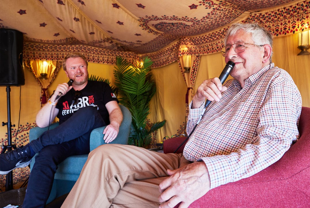 Ted Simon will be appearing on the Travellers' Tales stage