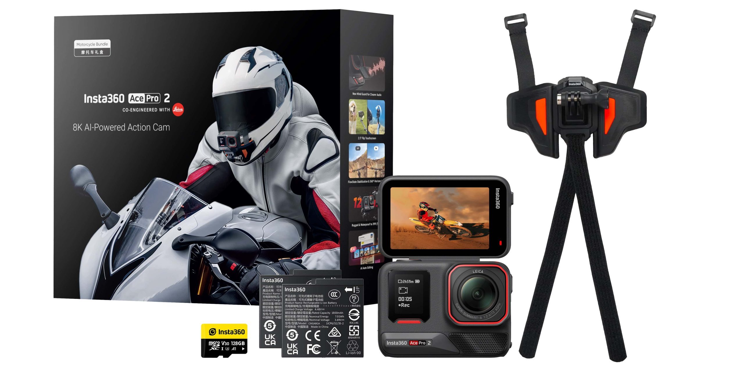 Insta360 Ace Pro 2 Motorcycle Bundle