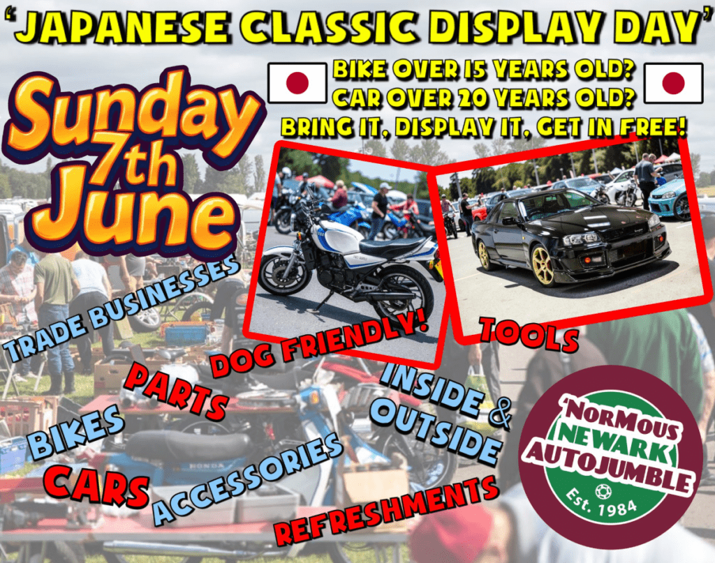 Japanese Classics Display Day rolls into ’Normous Newark Autojumble this June