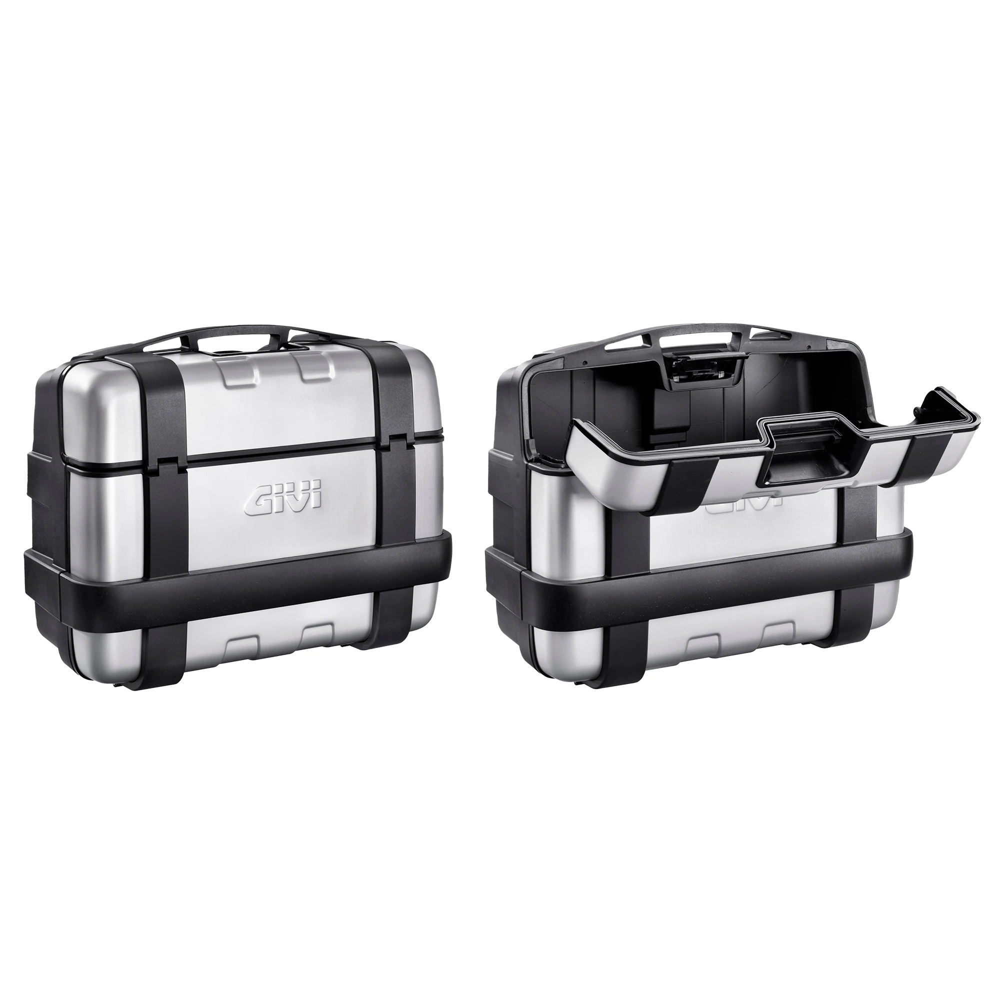 Givi Givi TRK33PACK2 Trekker Aluminium Finish Monokey Panniers (Pair) - 66 Litre Total Capacity