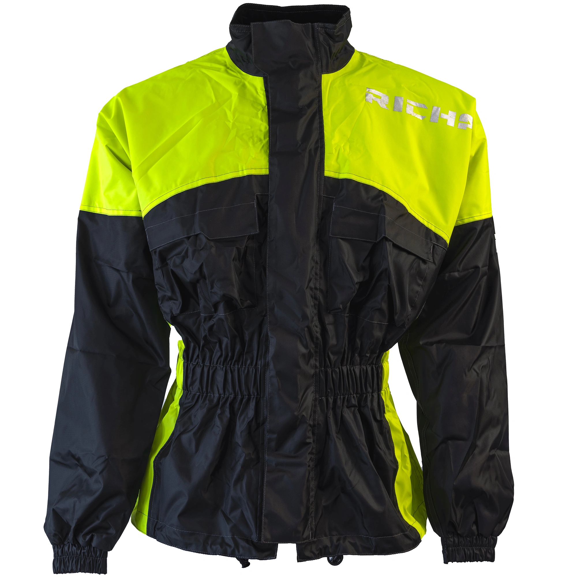 Richa Richa Rain Warrior Jacket - Black / Fluo Yellow