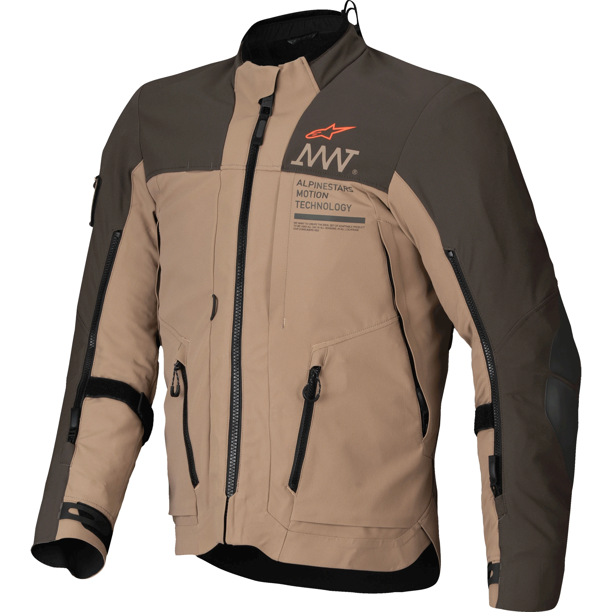 Alpinestars Alpinestars AMT-8 Stretch Drystar XF Textile Jacket - Dark Brown / Dark Khaki