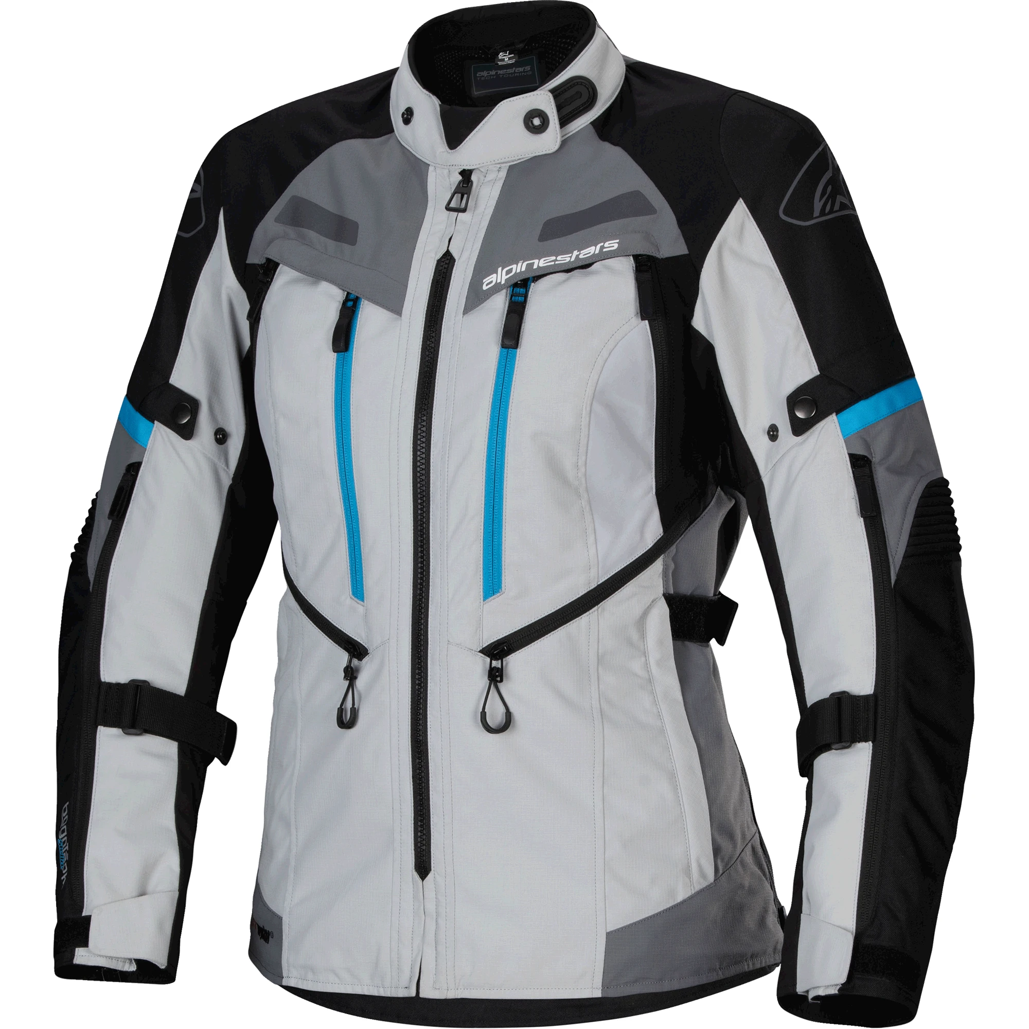 Alpinestars Alpinestars Stella Bogota' Pro Drystar Jacket - Ice Grey / Black / Cyan