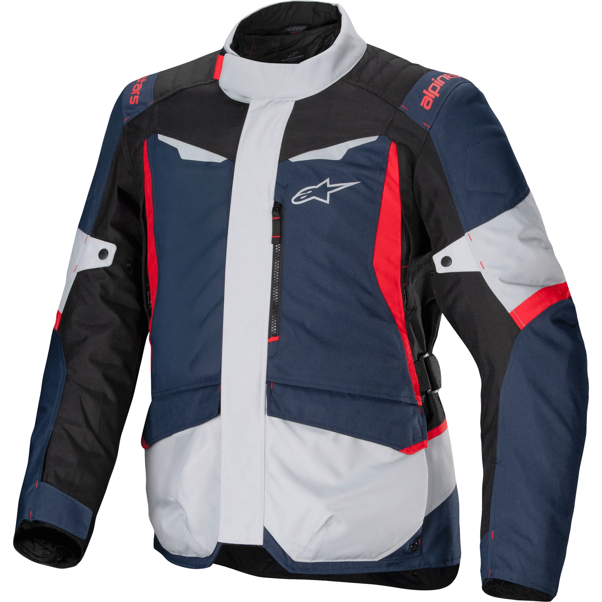 Alpinestars Alpinestars ST-1 Waterproof Textile Jacket - Dark Blue / Black / Bright Red