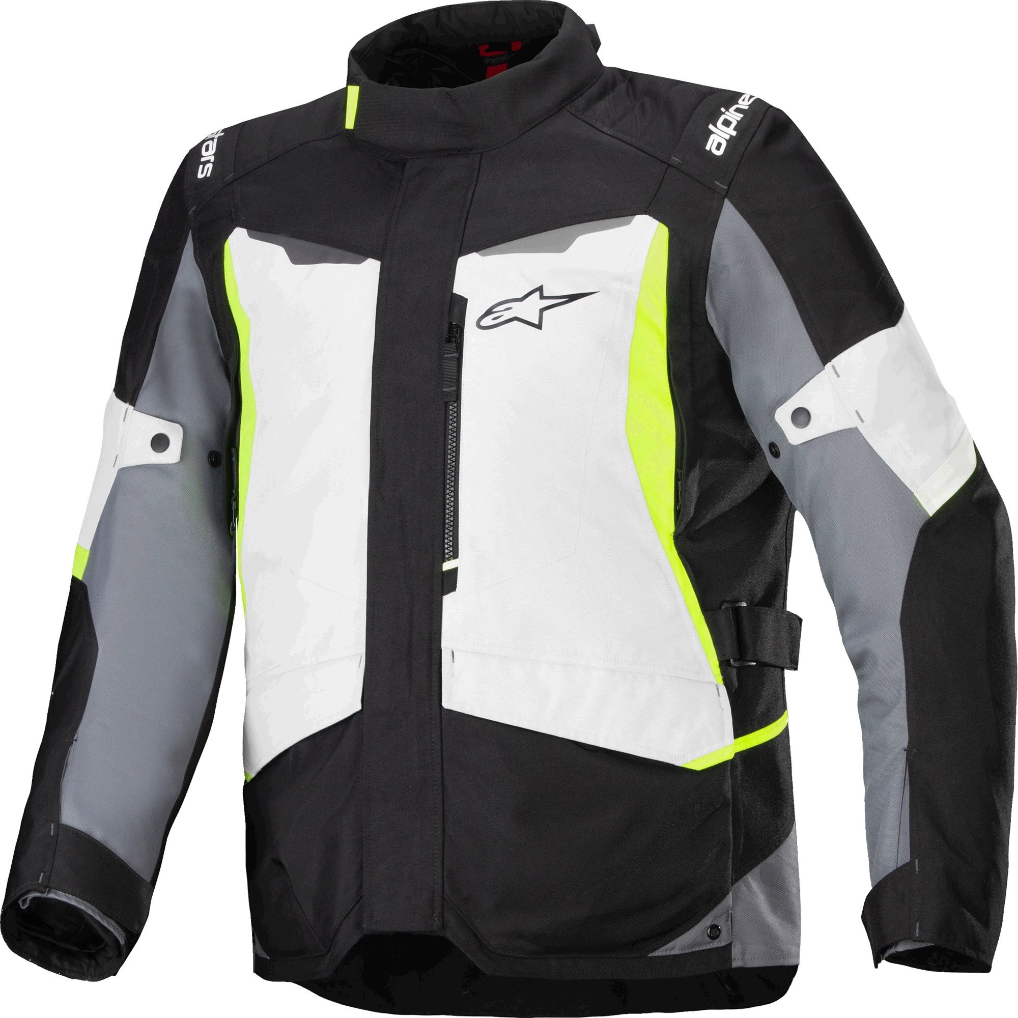 Alpinestars Alpinestars ST-1 Waterproof Textile Jacket - Ice Grey / Black / Yellow Fluo