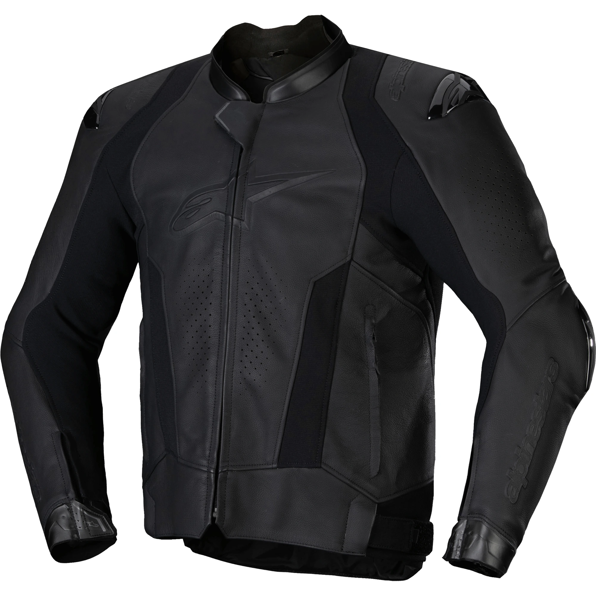 Alpinestars Alpinestars Missile V3 Leather Jacket - Black / Black