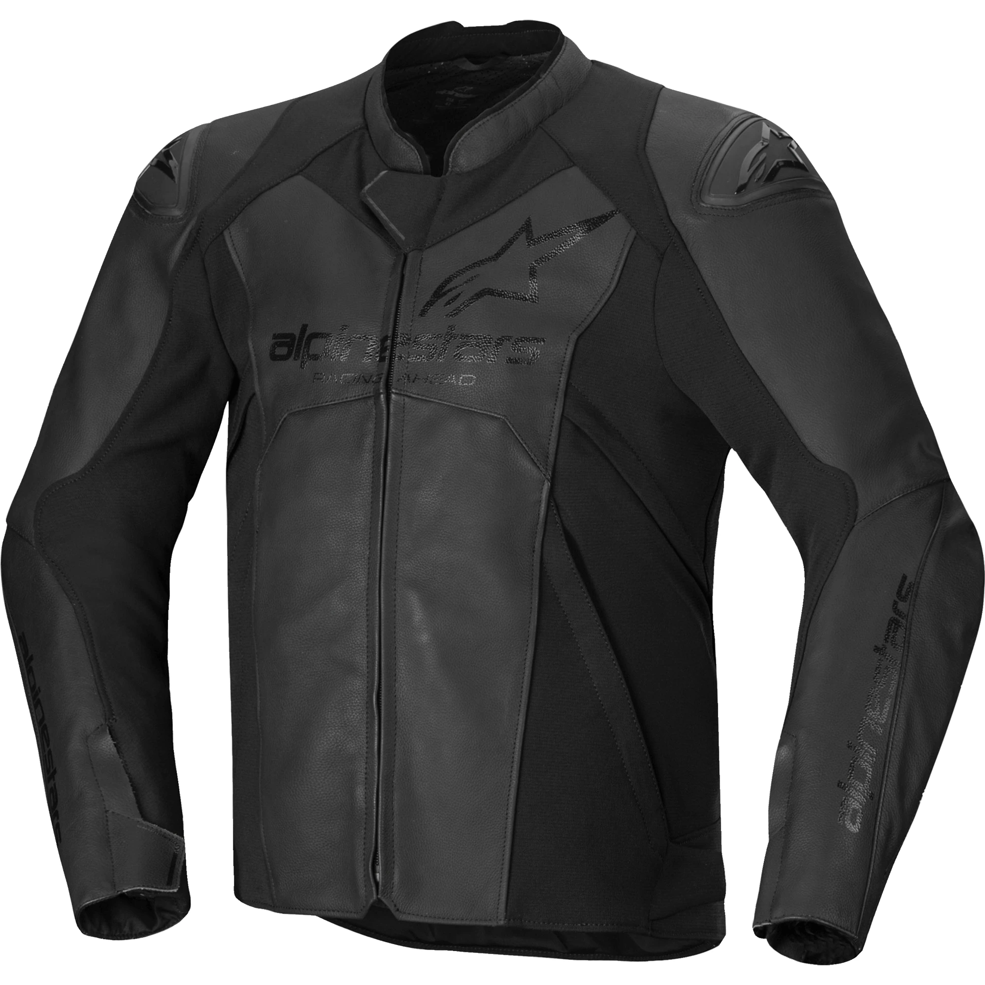 Alpinestars Alpinestars Faster V3 Leather Jacket - Black / Black