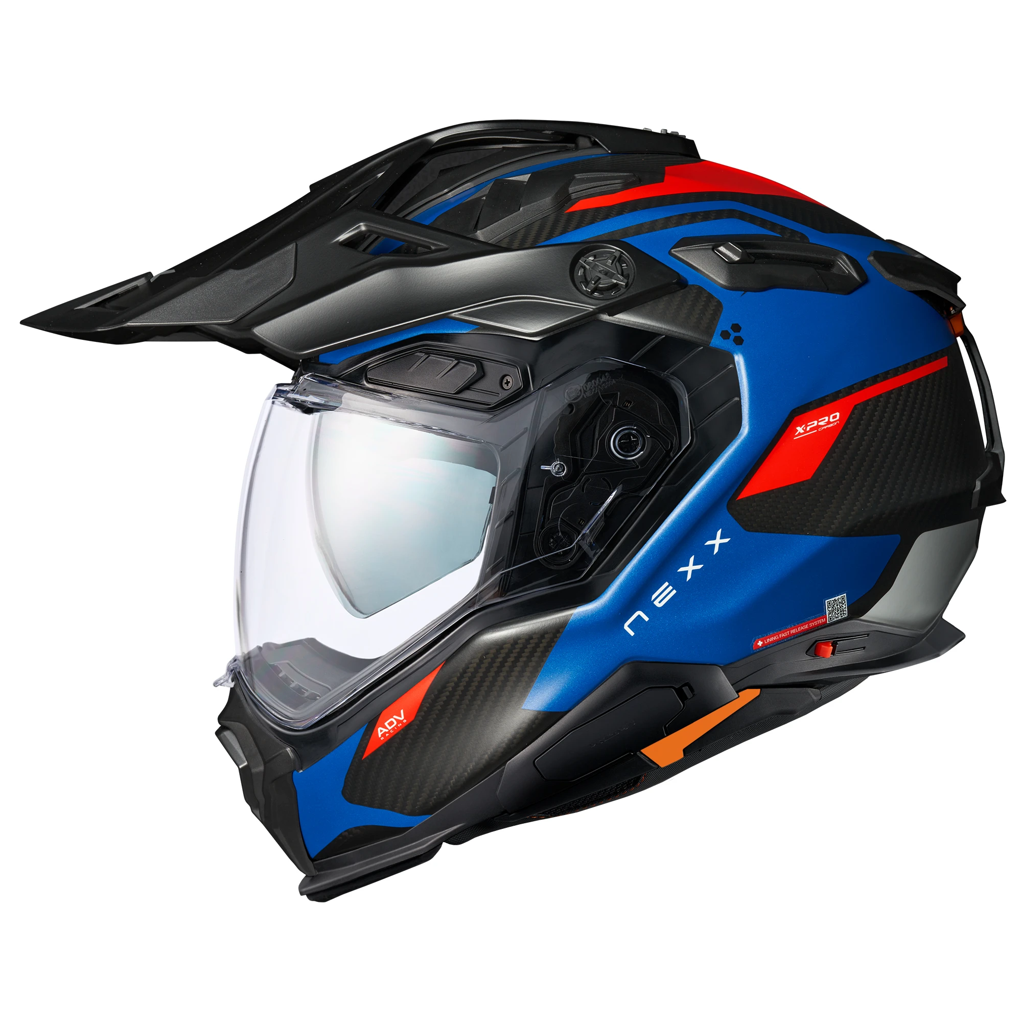 Nexx Nexx X.WED3 Carbon - Keyo Blue / Red