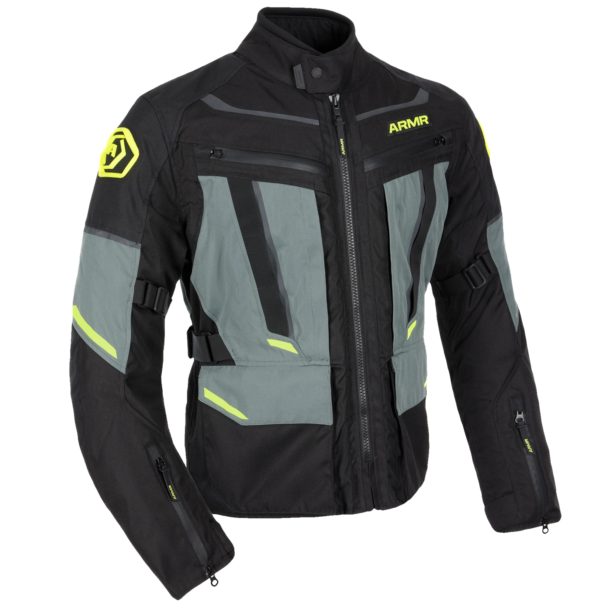 ARMR ARMR Kumaji 3.0 Waterproof Jacket - Black / Green / Fluo Yellow