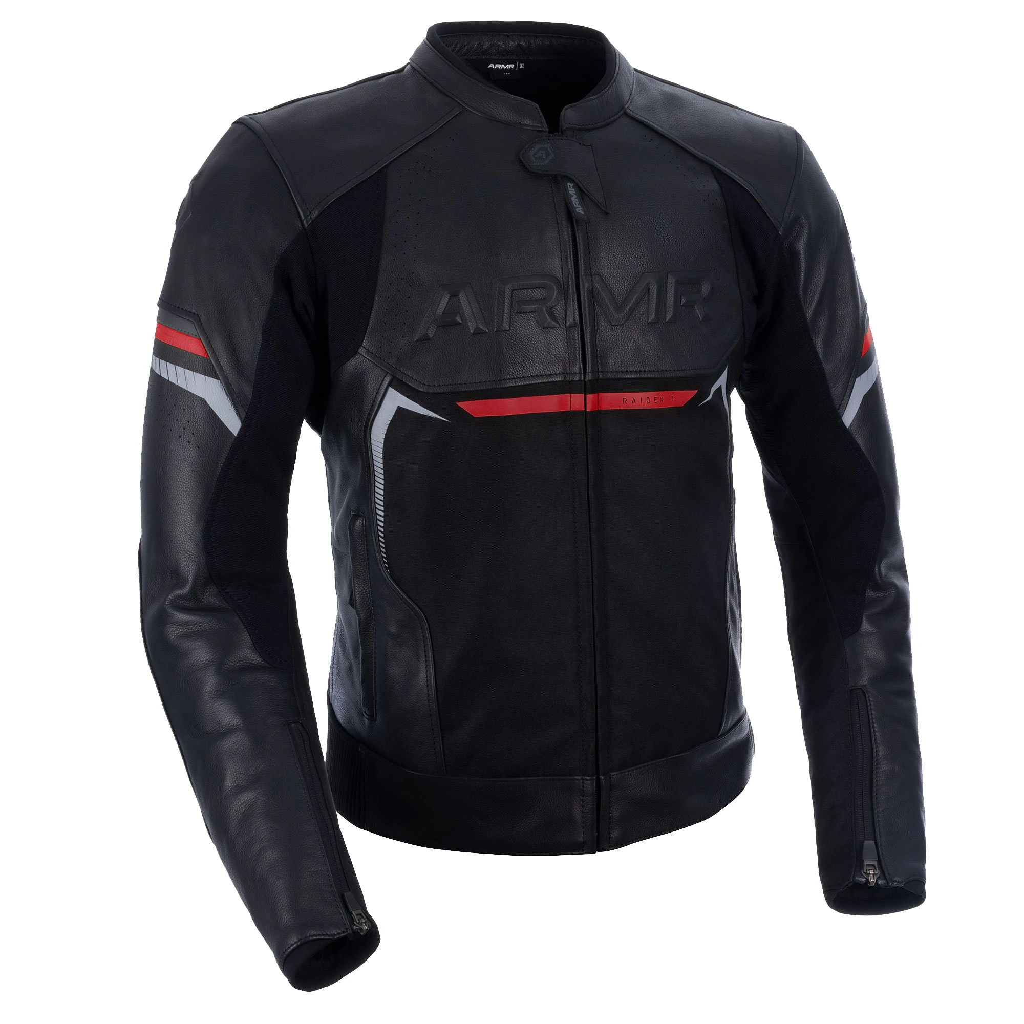 ARMR ARMR Raiden 3.0 Leather Jacket - Black / Red