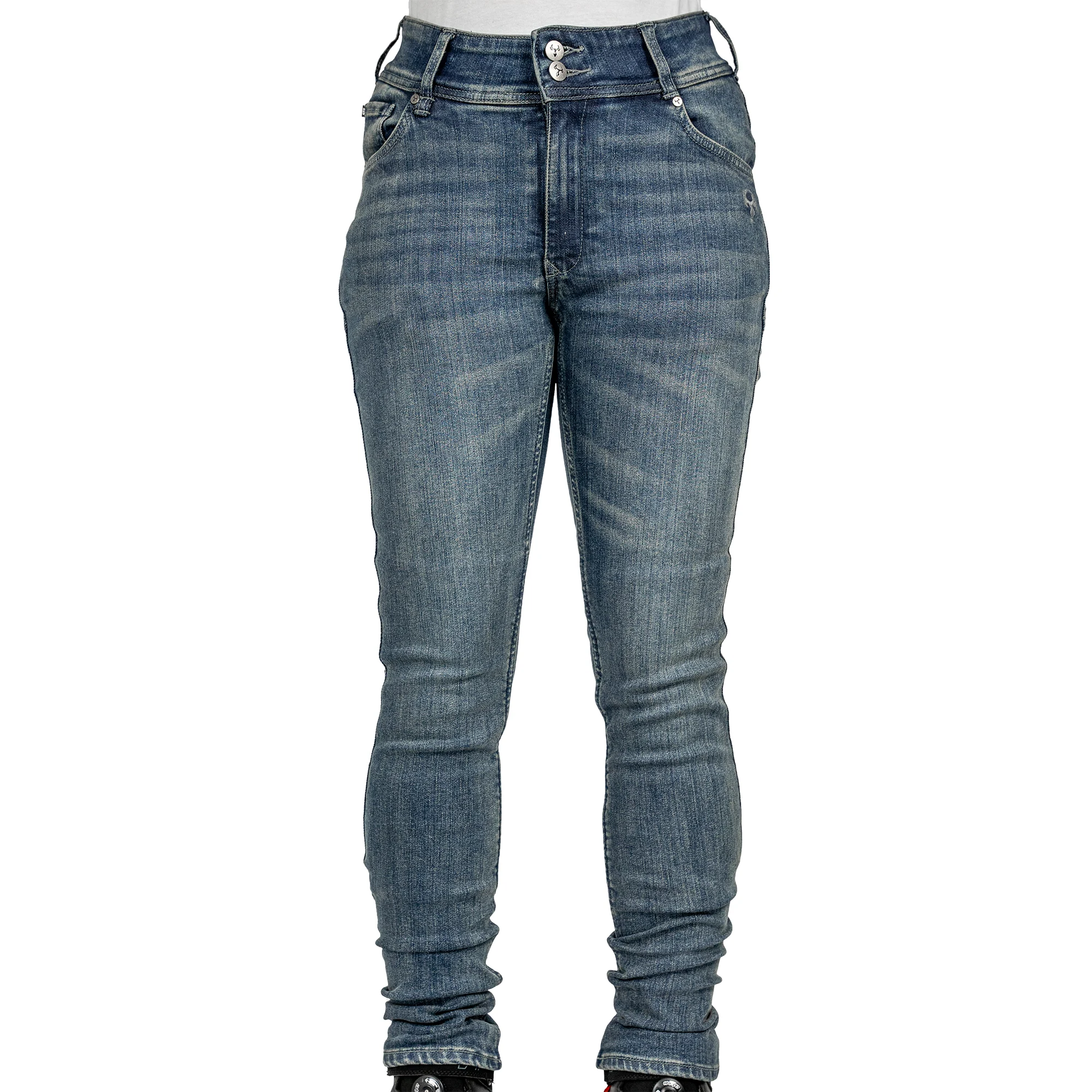 Bull-it Bull-it Ladies Heron Slim Covec Jeans - Steel Blue