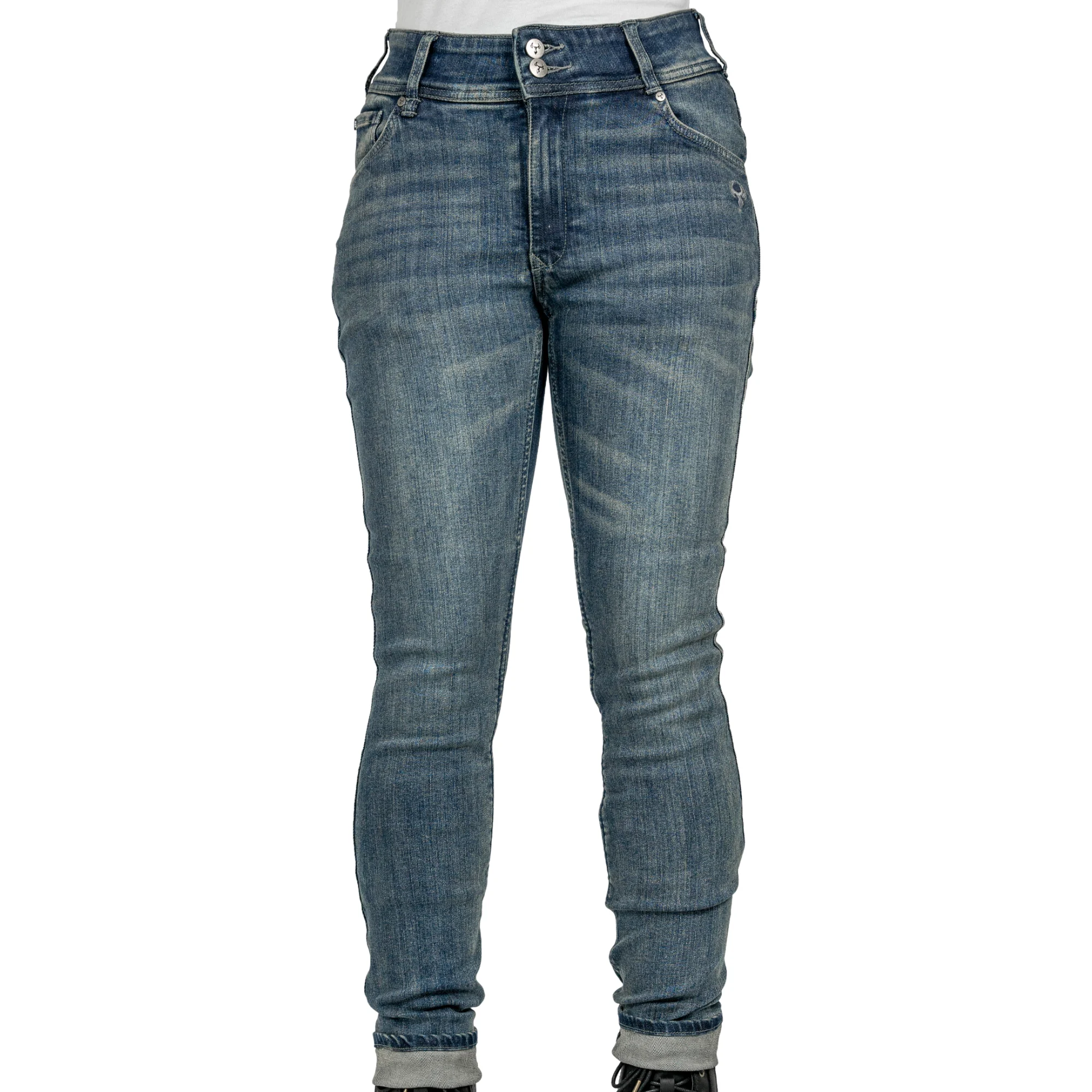 Bull-it Bull-it Ladies Heron Straight Covec Jeans - Steel Blue