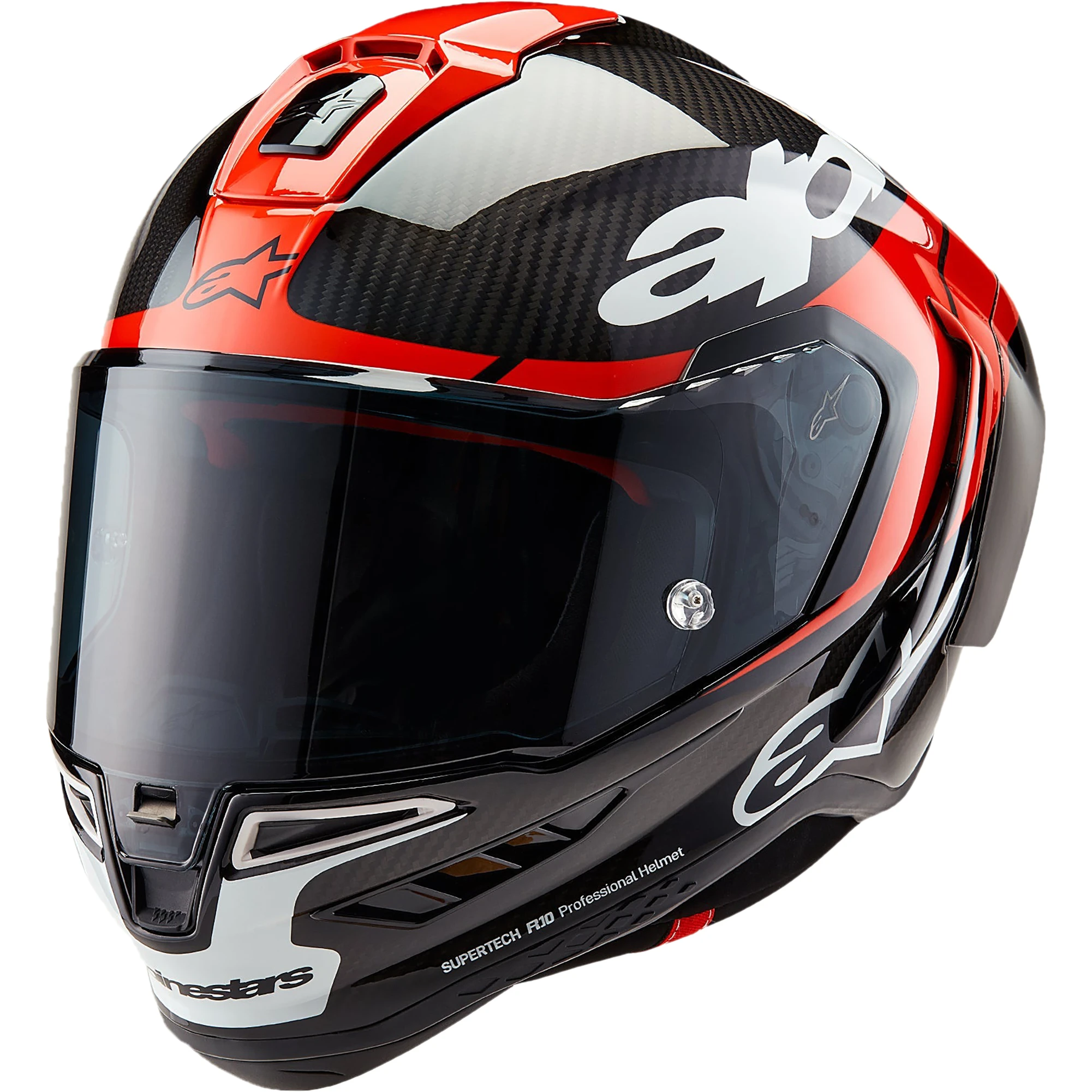 Alpinestars Alpinestars Supertech R10 - Element Black Carbon / Bright Red / Gloss White