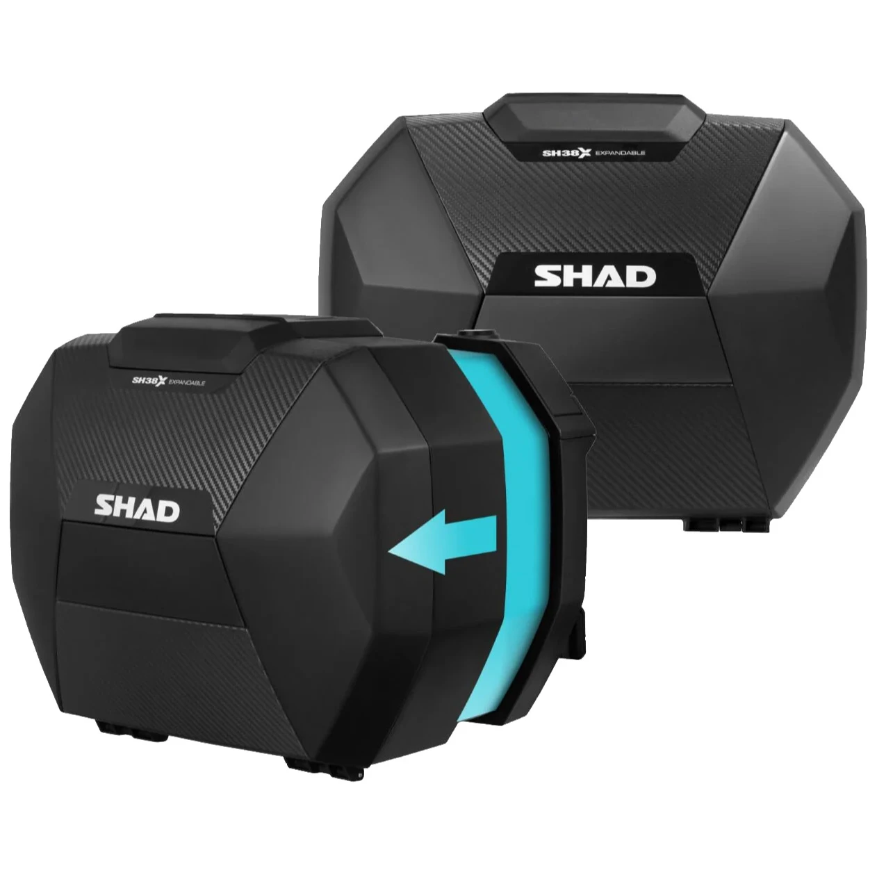 Shad Shad SH38X Expandable Panniers - Carbon Finish