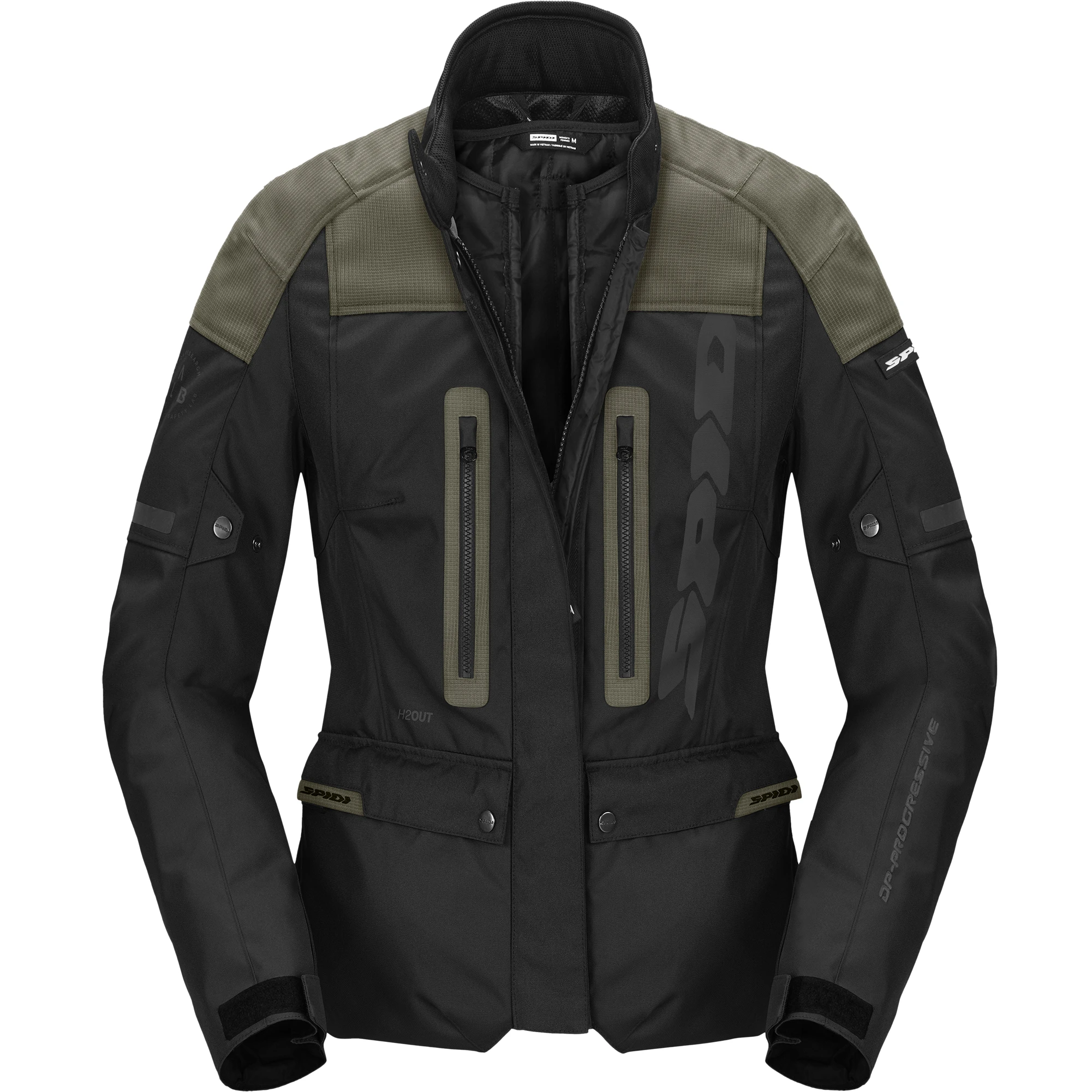 Spidi Spidi Ladies Traveler 3 Evo Textile Jacket - Black / Military Green