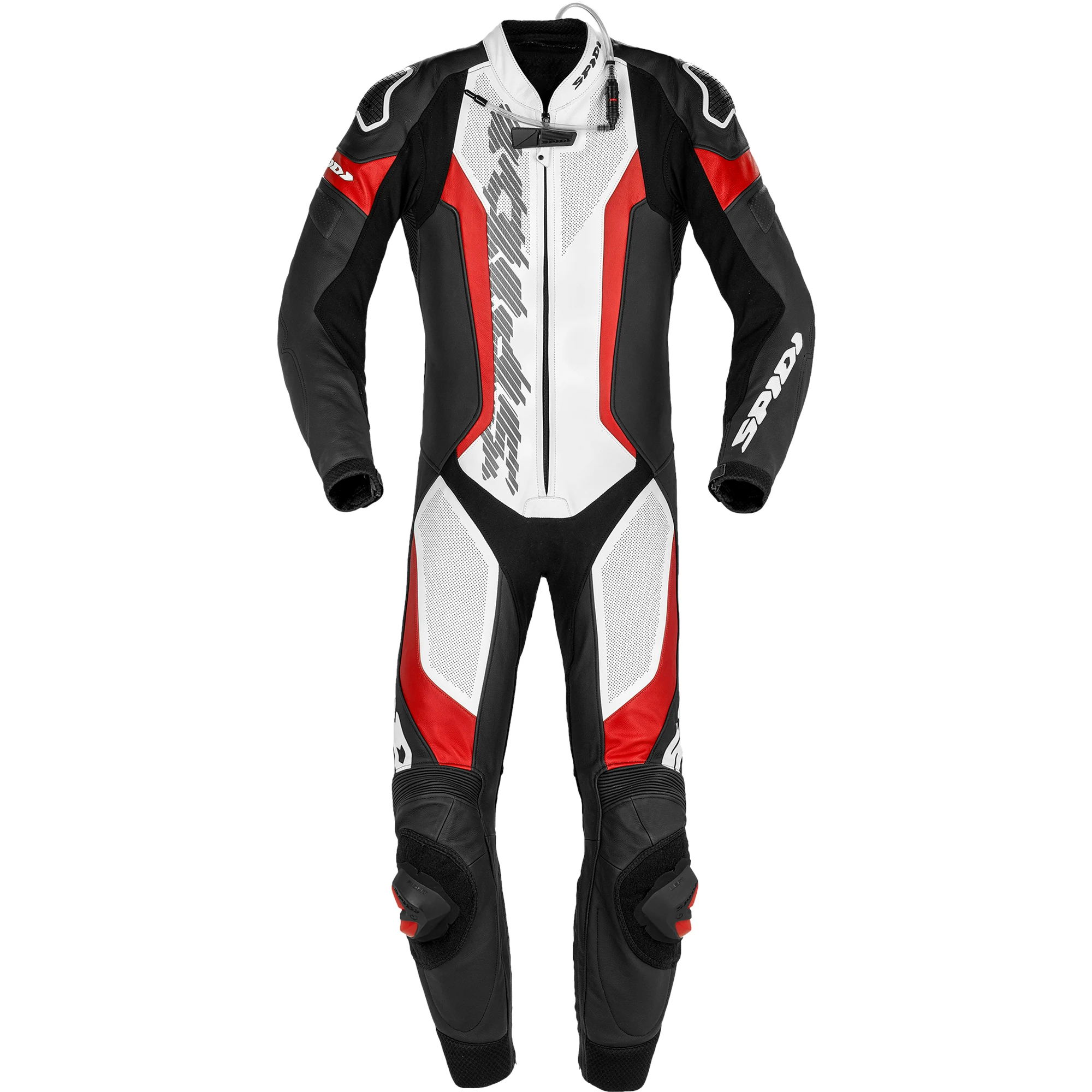 Spidi Spidi Laser Pro Perforated Leather 1 Piece Suit - Black / White / Red