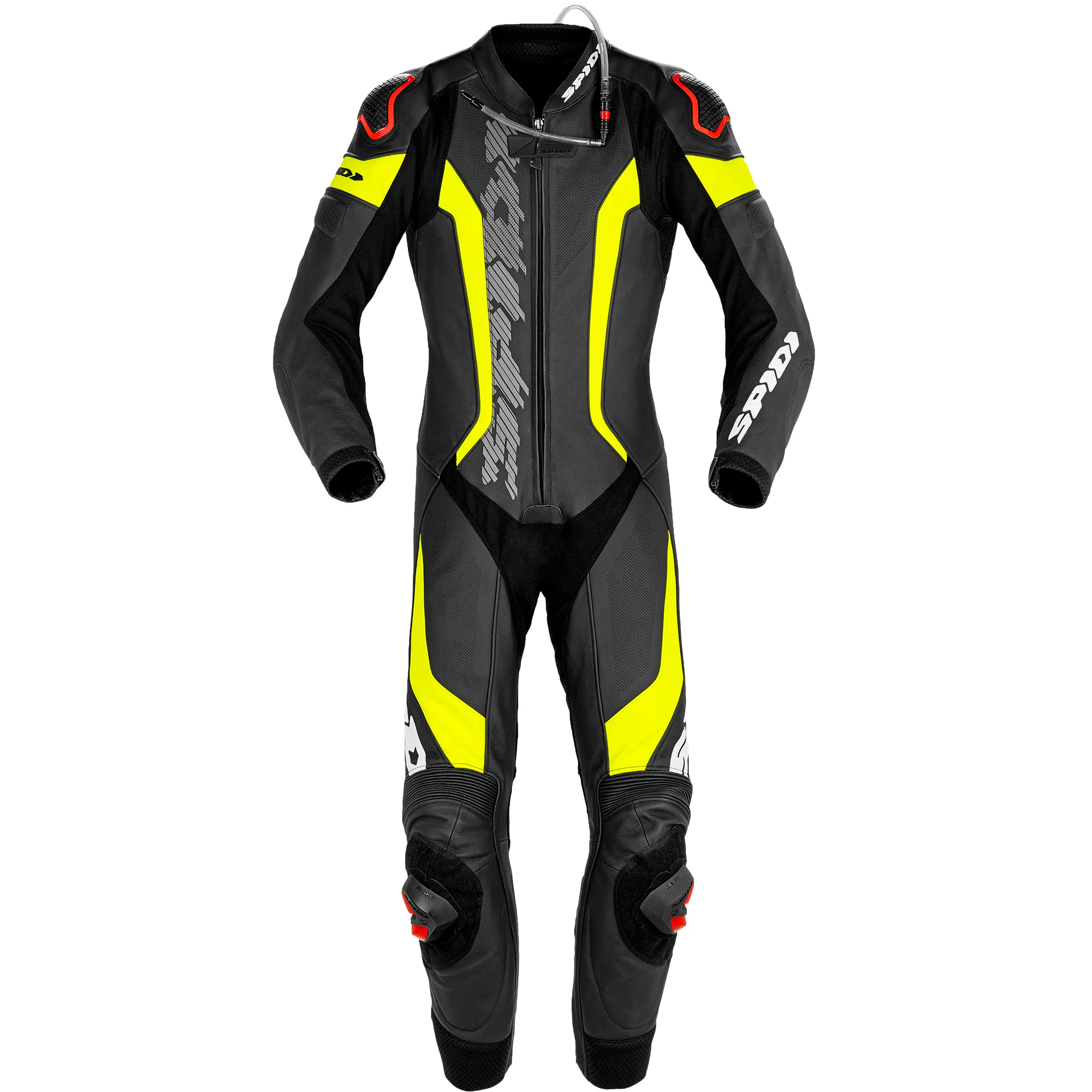Spidi Spidi Laser Pro Perforated Leather 1 Piece Suit - Black / Fluo Yellow