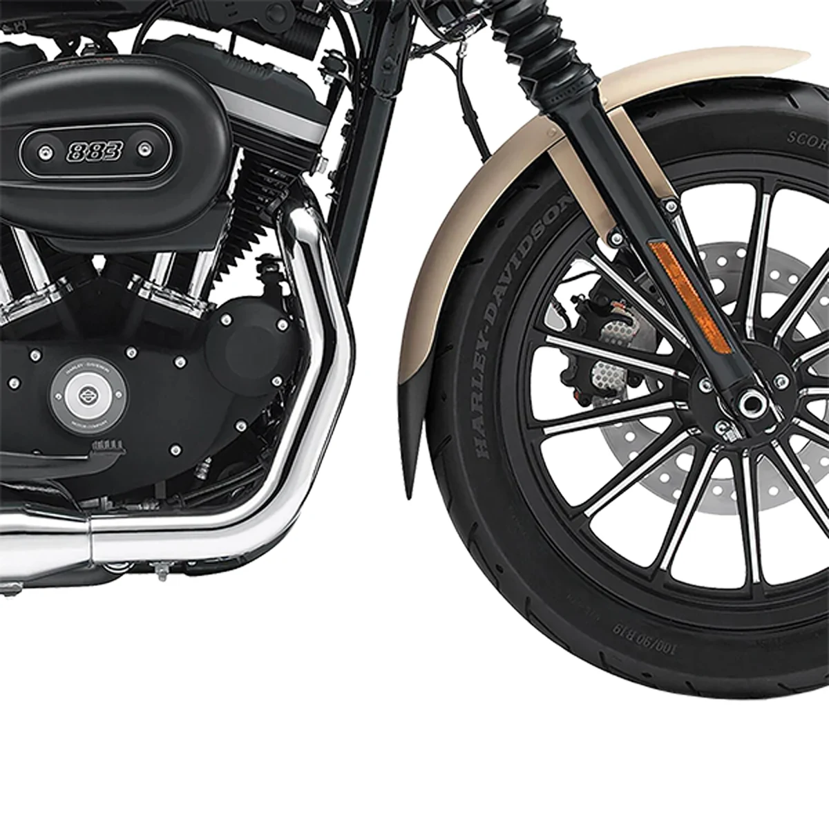 Pyramid Pyramid Extenda Fenda Matt Black - Harley Davidson Dyna Super Glide Sport (FXDX) 99>03