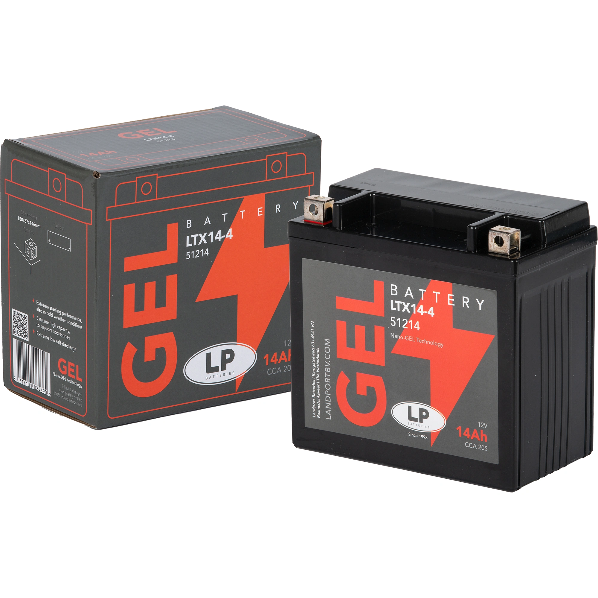 Landport Landport Motorcycle Battery - GTX14-4 51214
