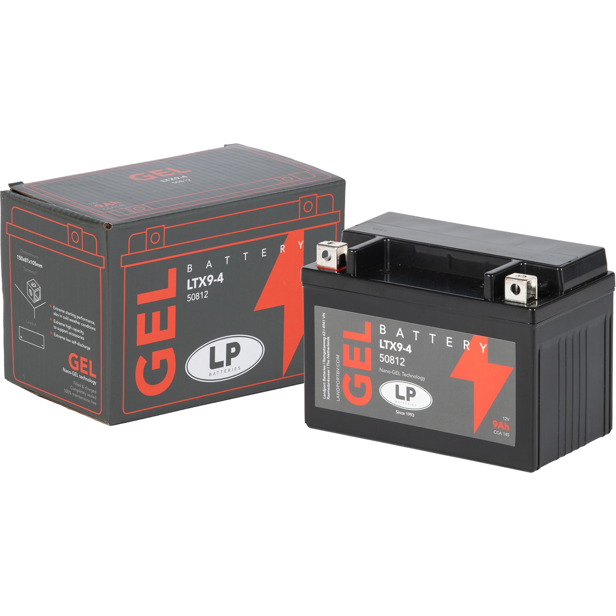 Landport Landport Motorcycle Battery - GTX9-4 50812