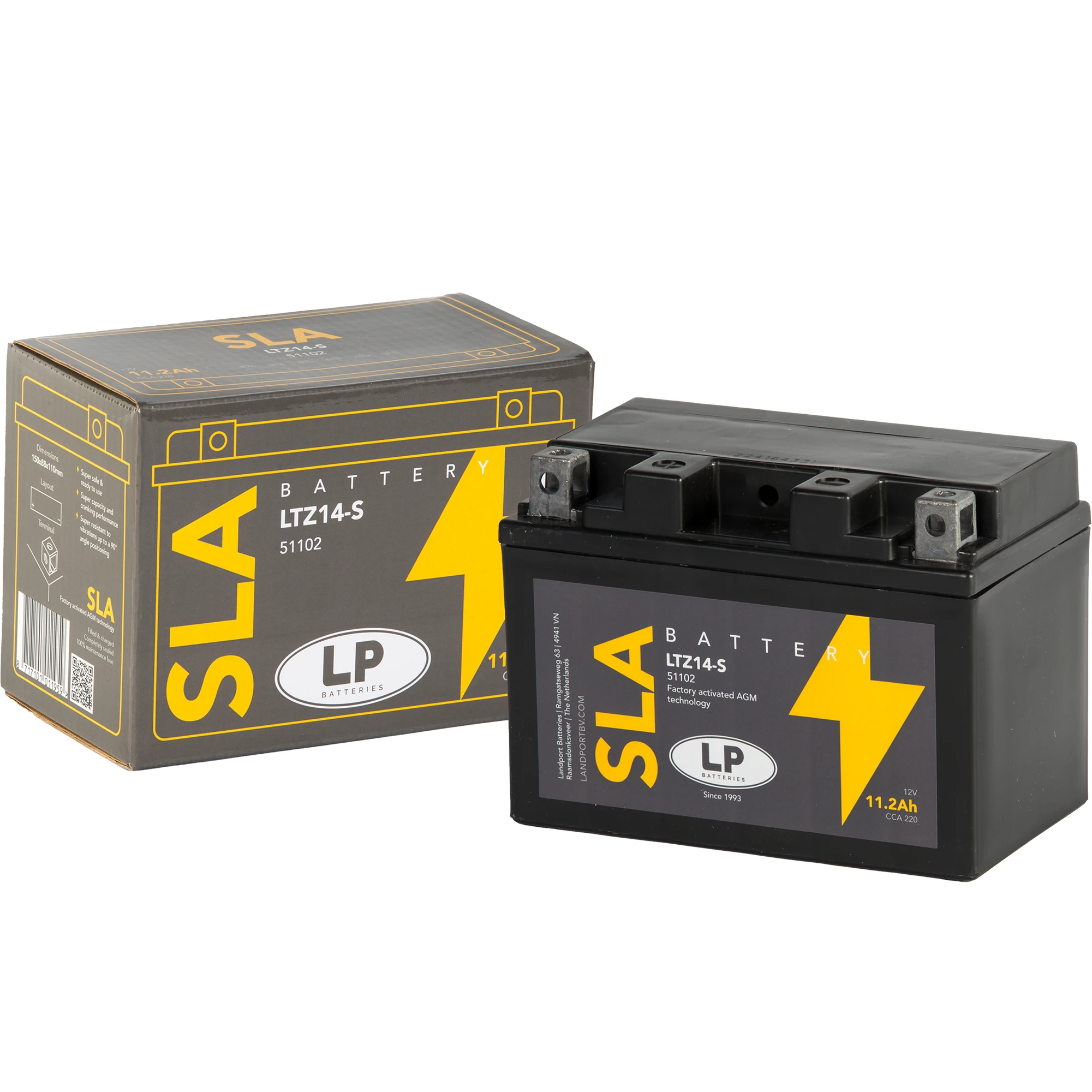 Landport Landport Motorcycle Battery - MB YTZ14-S SLA
