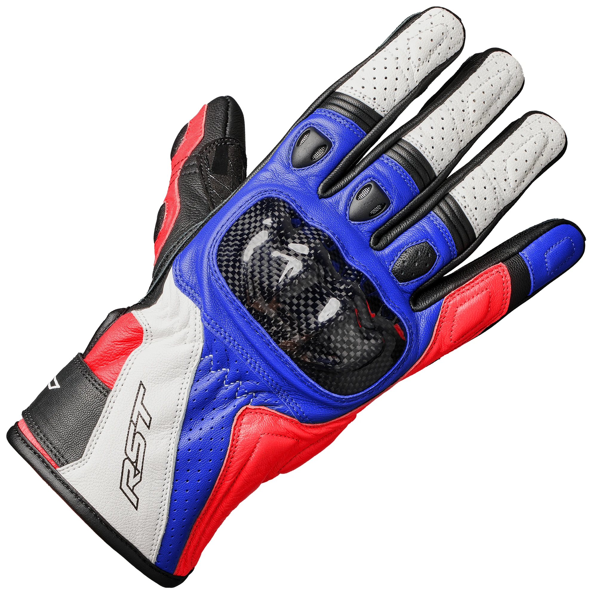 RST RST Stunt 3 CE Mixed Gloves - Red / Blue / White