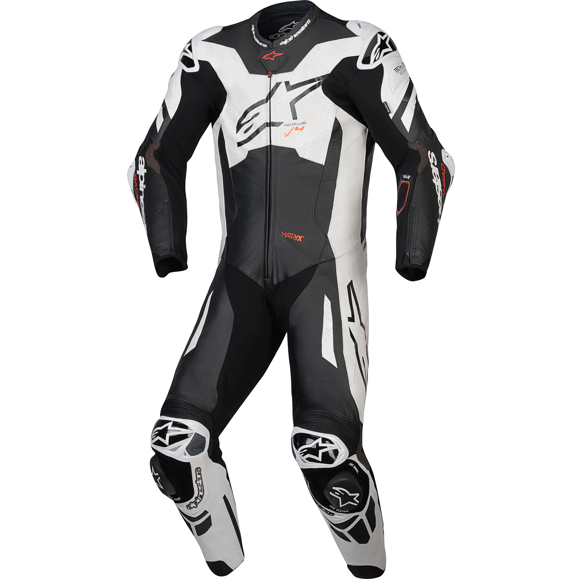 Alpinestars Alpinestars GP Plus V4 Sprint Suit - Black / White / Fluo Red