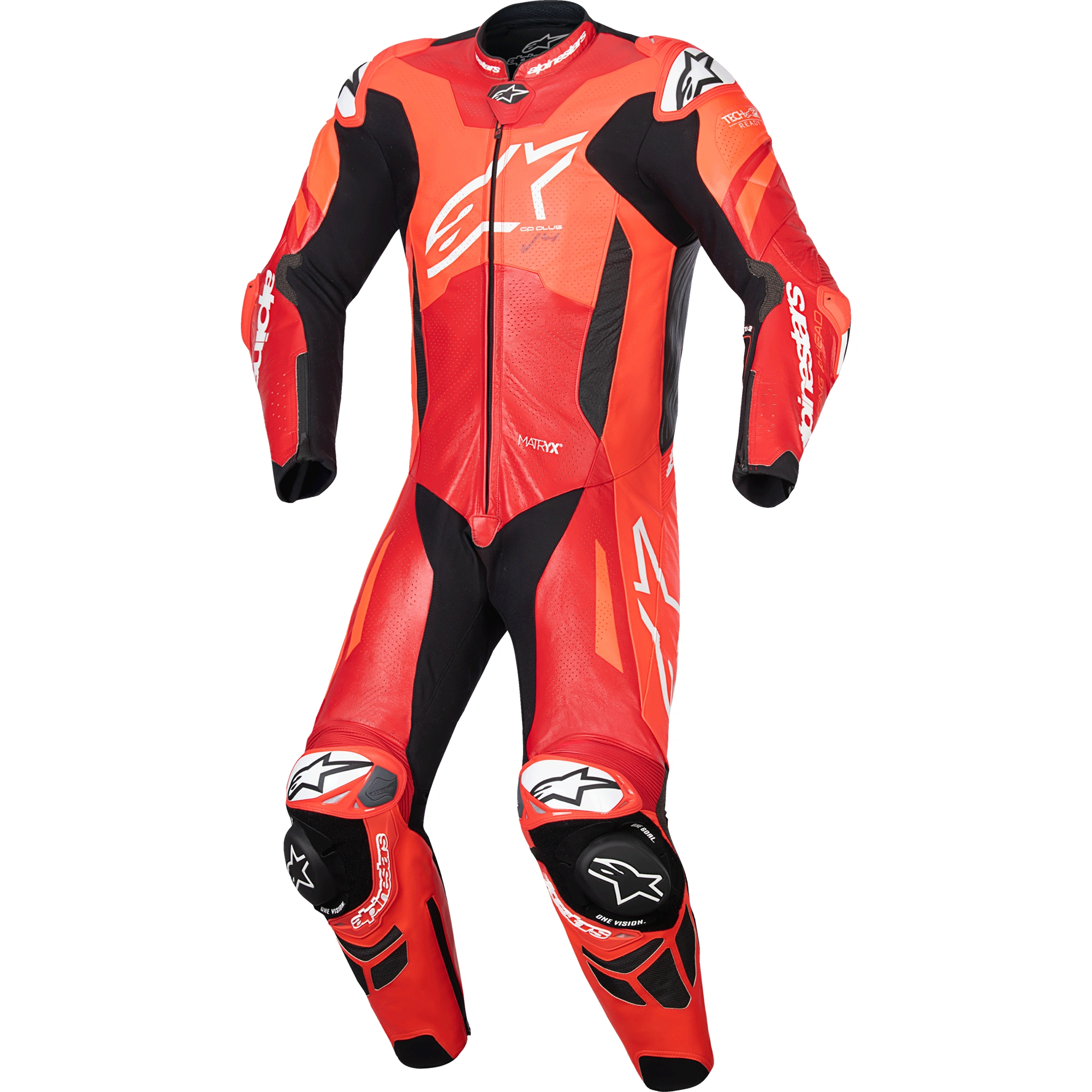 Alpinestars Alpinestars GP Plus V4 Sprint Suit - Fluo Red / Mid Red / White