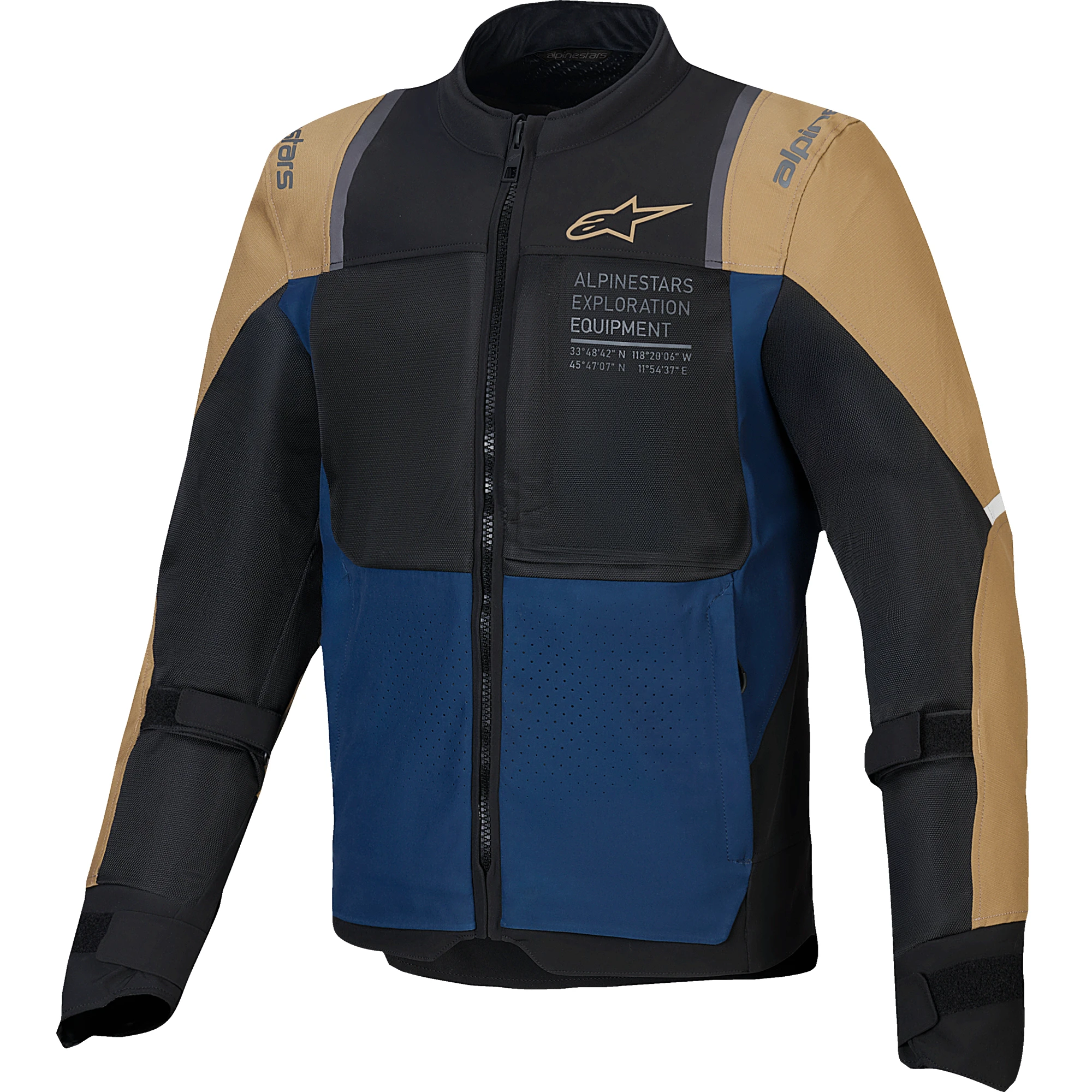 Alpinestars Alpinestars ST-2 Air Textile Jacket - Deep Blue / Dark Khaki / Black
