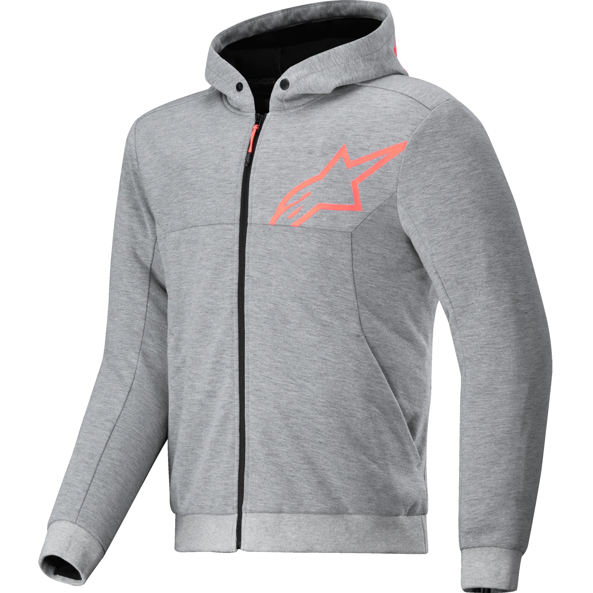Alpinestars Alpinestars Chrome V2 Sport Hoodie - Grey Heather / Fluo Red