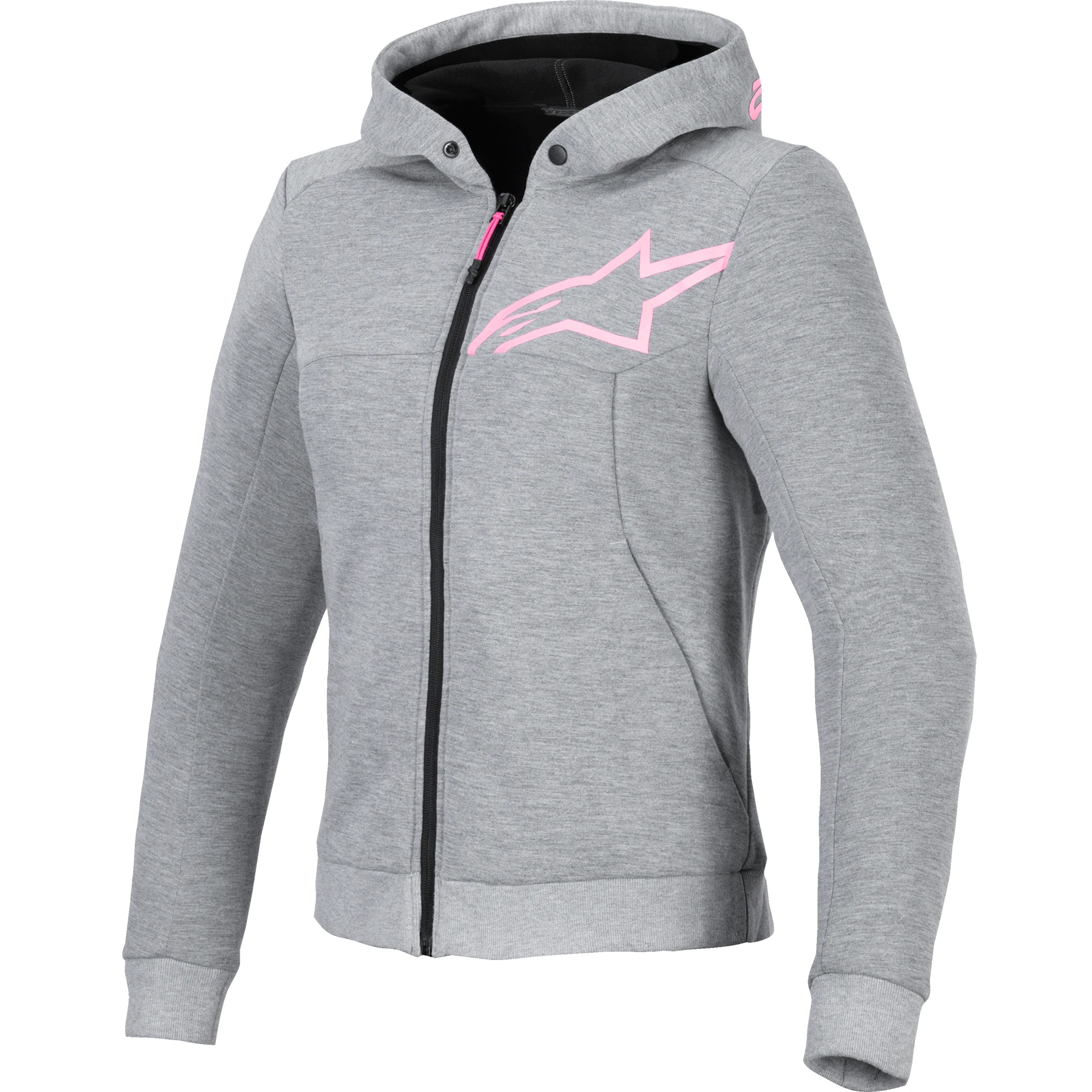 Alpinestars Alpinestars Stella Chrome V2 Sport Hoodie - Grey Heather / Fluo Pink
