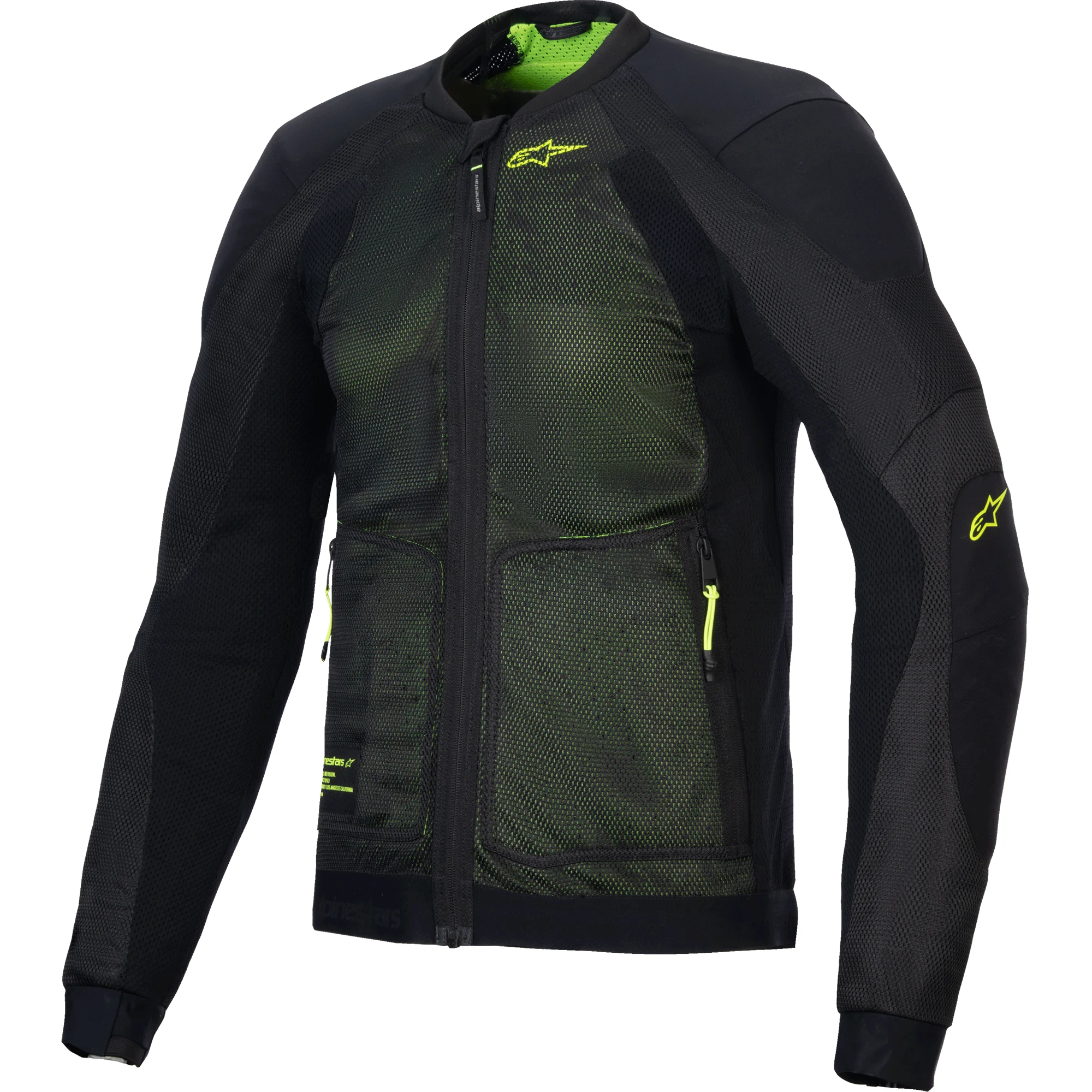 Alpinestars Alpinestars Troop-Air Textile Jacket - Black / Fluo Yellow