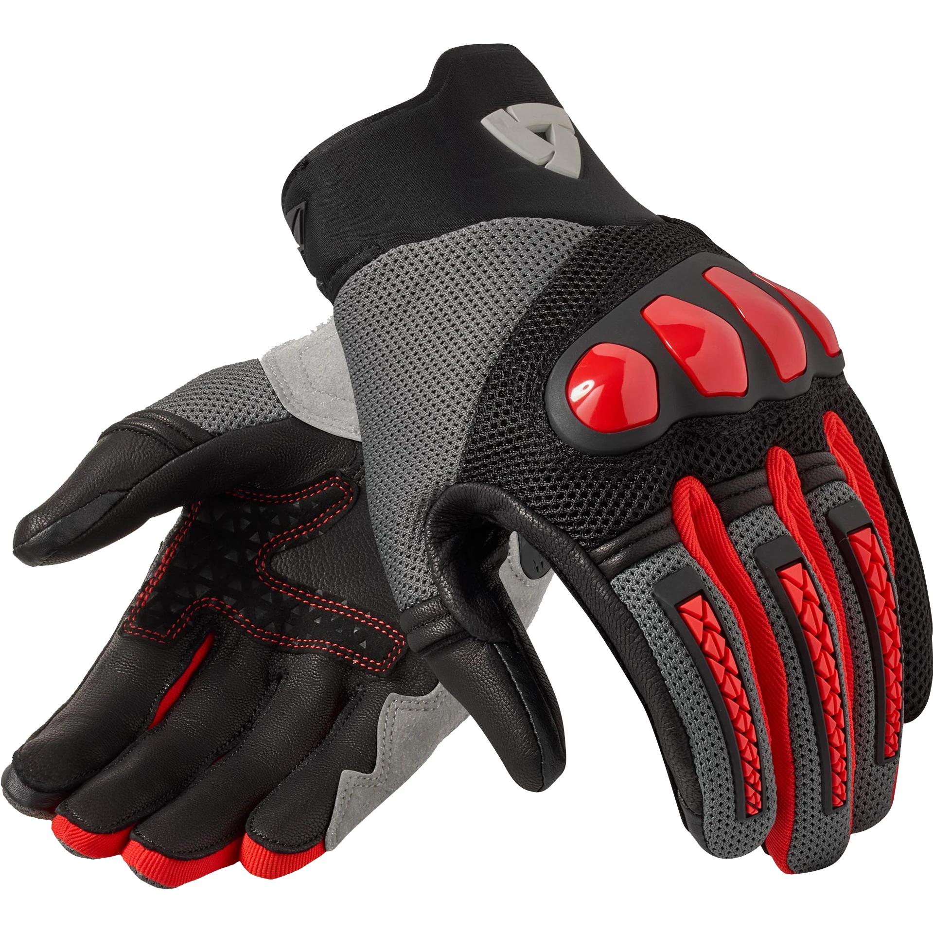 Rev'it Rev'it Speedart Air Leather Gloves - Grey / Red