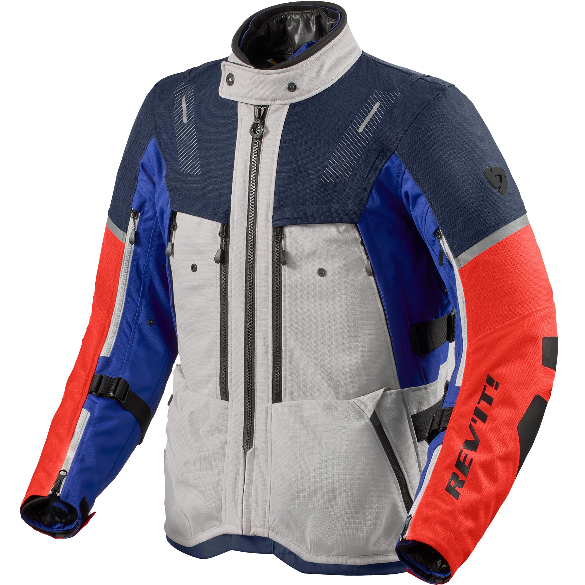 Rev'it Rev'it Sand 5 H2O Textile Jacket - Silver / Blue