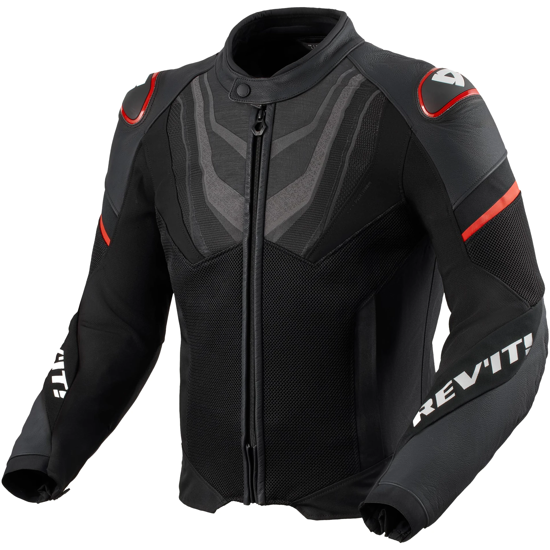 Rev'it Rev'it Mantis 3 H2O Leather Jacket - Black / Red