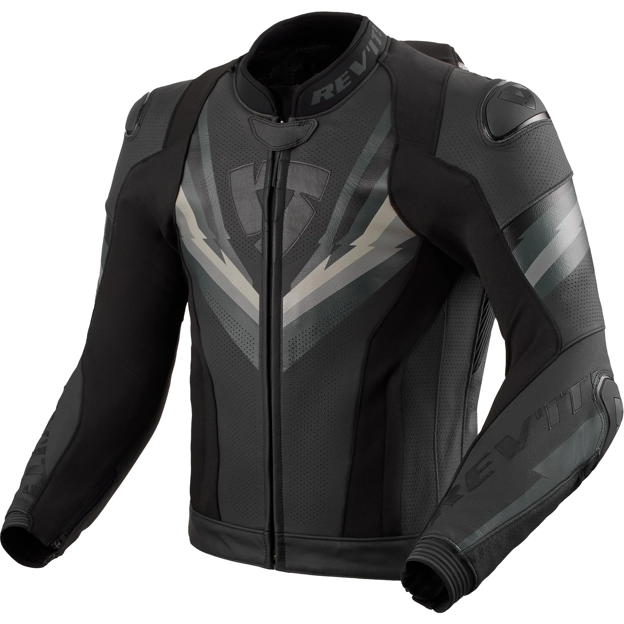 Rev'it Rev'it Quantum 3 Pro Leather Jacket - Black / Anthracite