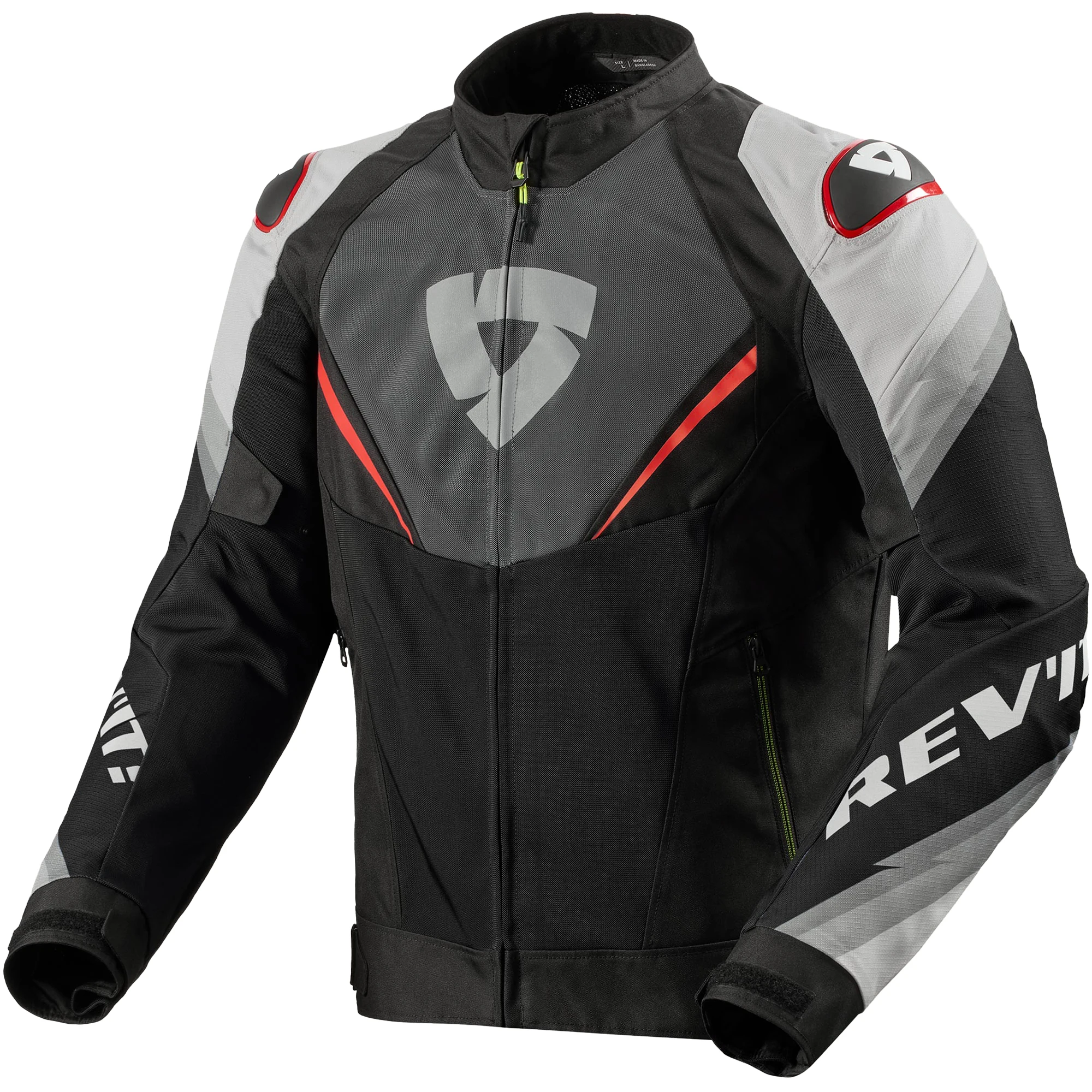 Rev'it Rev'it Quantum 3 Air Textile Jacket - Grey / Red