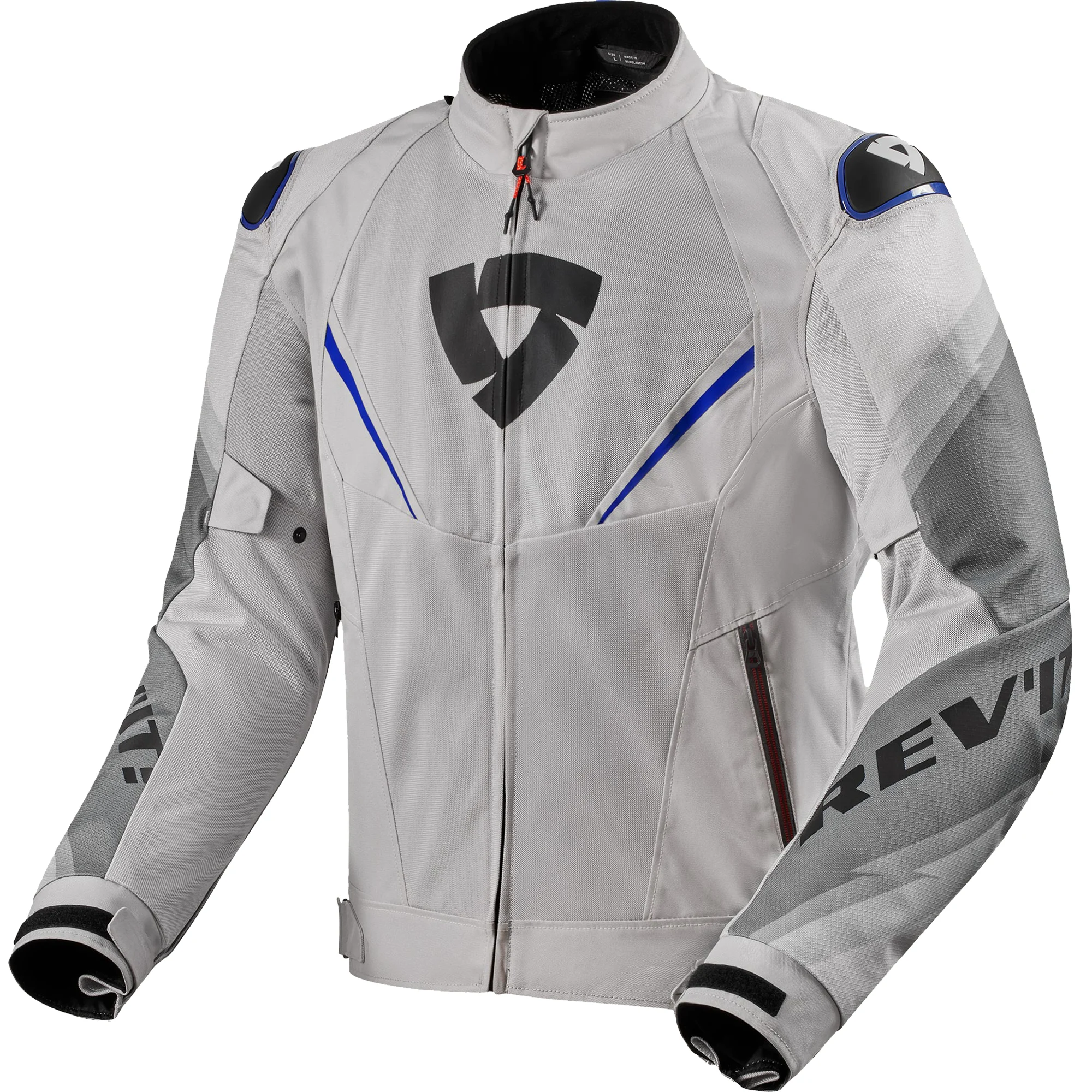 Rev'it Rev'it Quantum 3 Air Textile Jacket - Silver / Blue