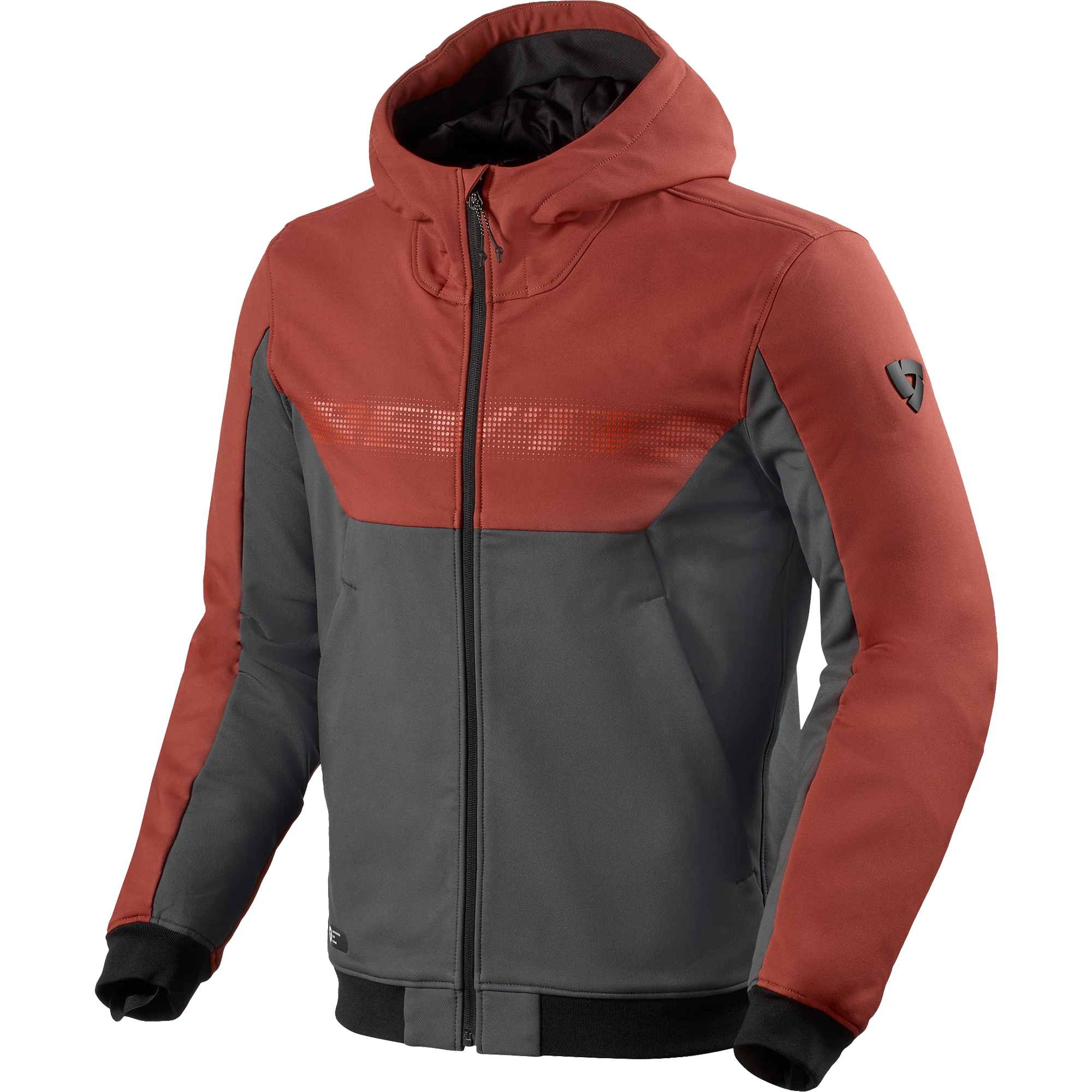 Rev'it Rev'it Parabolica 2 Hoodie - Burgundy Red / Grey
