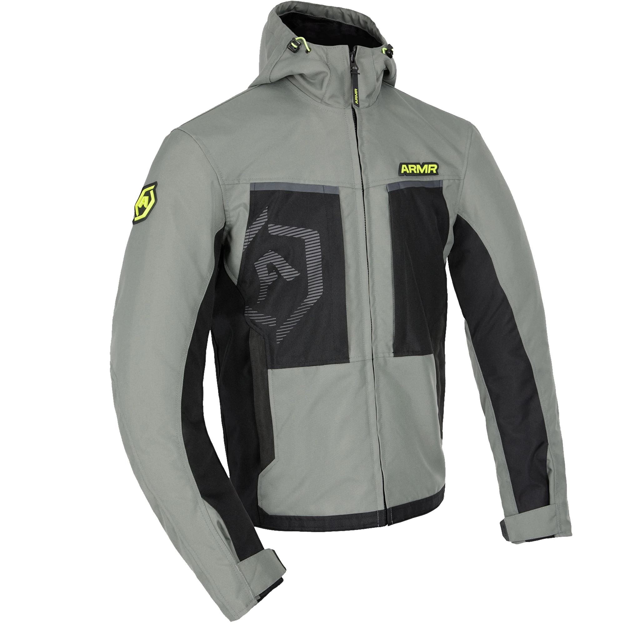 ARMR ARMR Suko 1.0 Waterproof Jacket - Green / Fluo Yellow