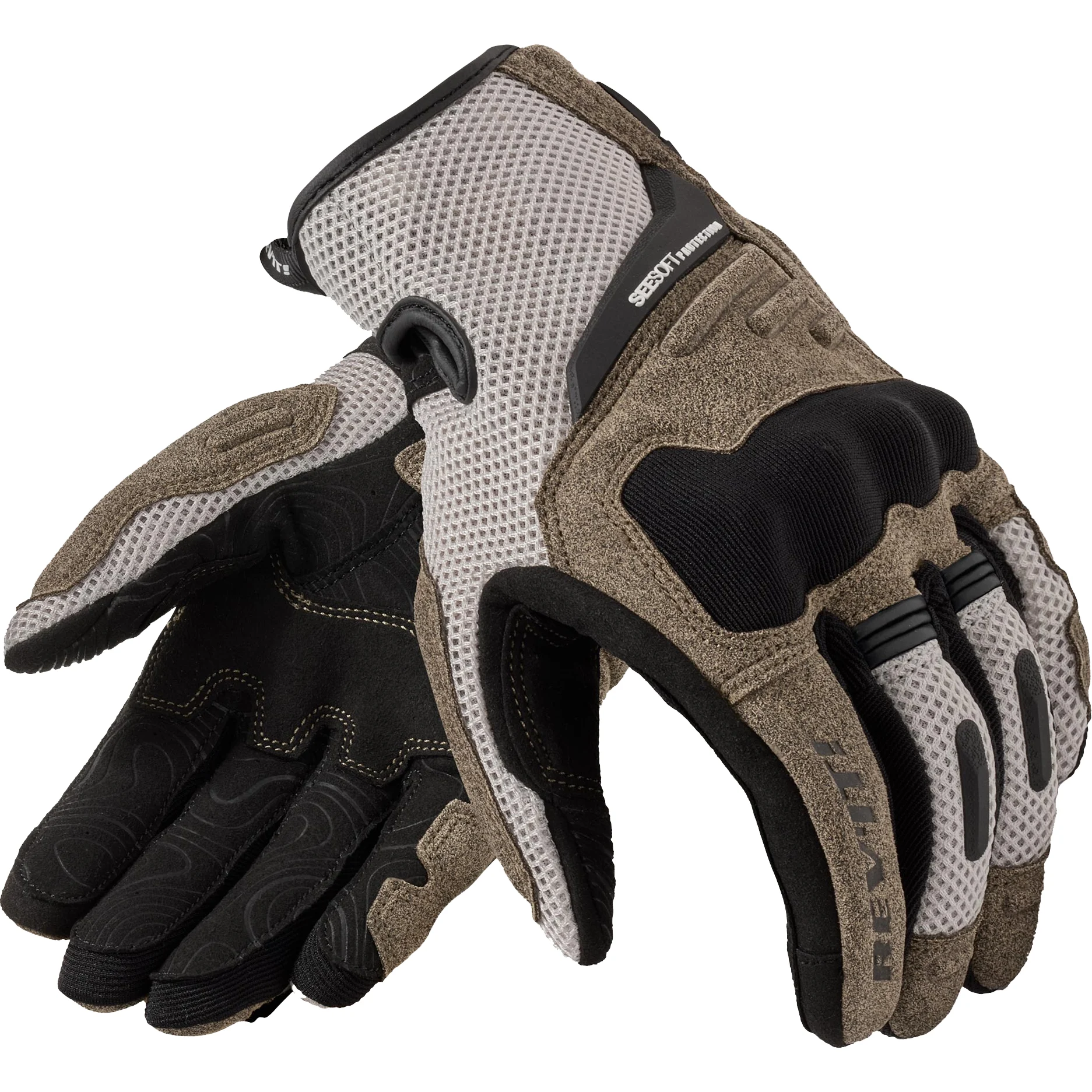 Rev'it Rev'it Ladies Cavern Textile Gloves - Sand / Black
