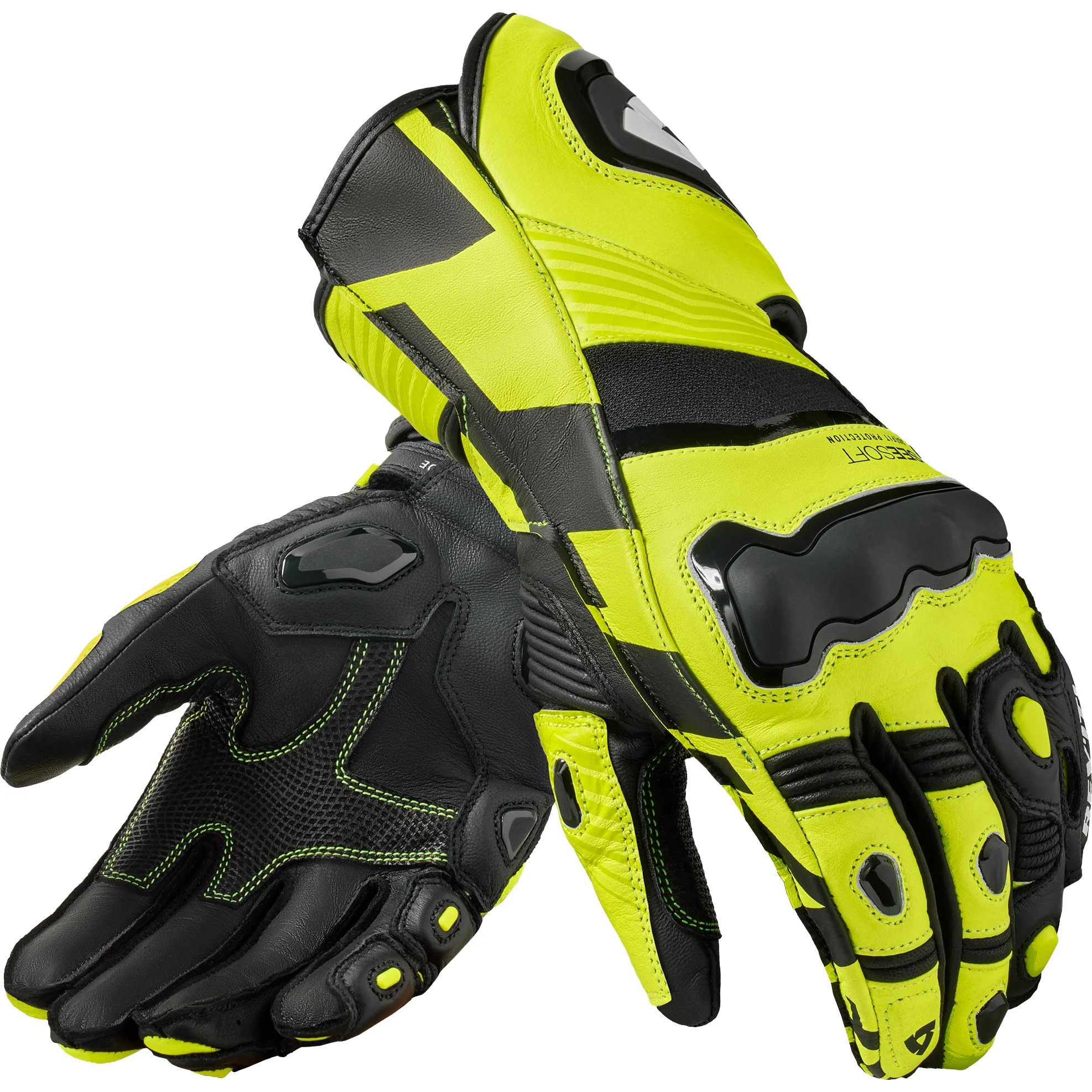 Rev'it Rev'it Jerez 4 Leather Gloves - Neon Yellow / Black