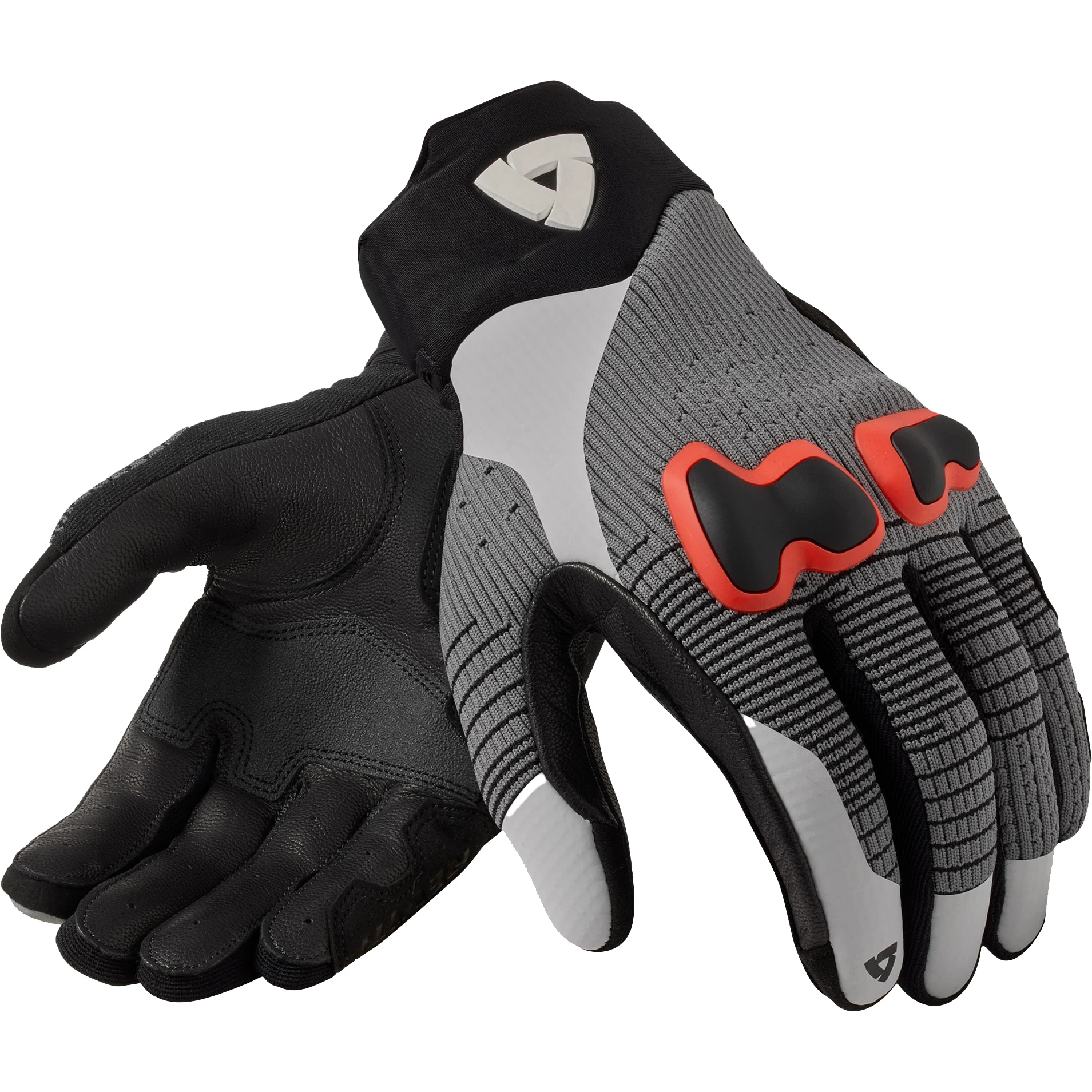 Rev'it Rev'it Kinetic 2 Leather Gloves - Grey / Red