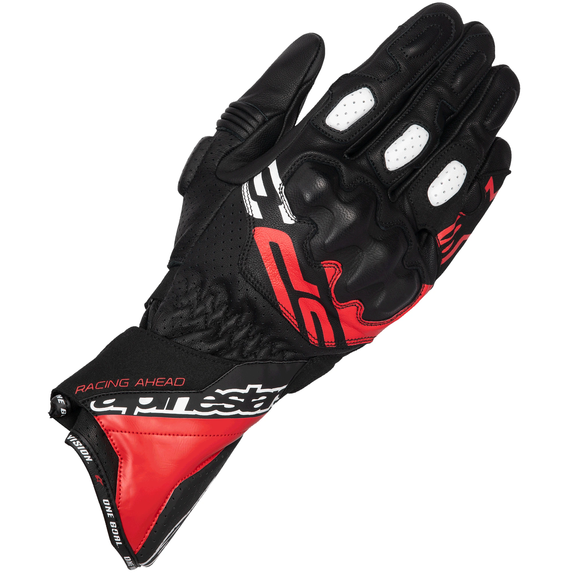 Alpinestars Alpinestars SP-3 Leather Gloves - Black / Bright Red / White