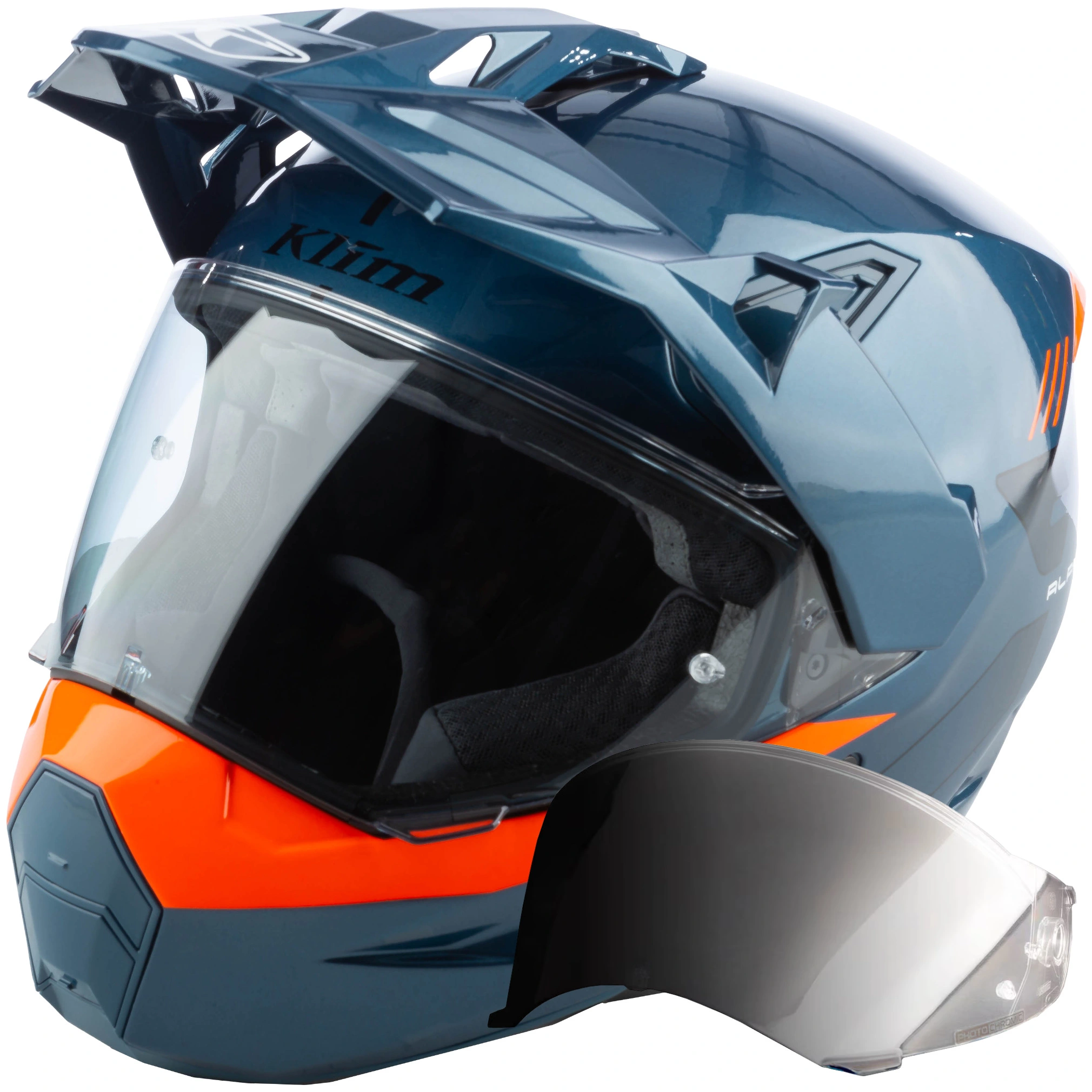 Klim Klim X1 Alpha - Gloss Concept Petrol / Strike Orange