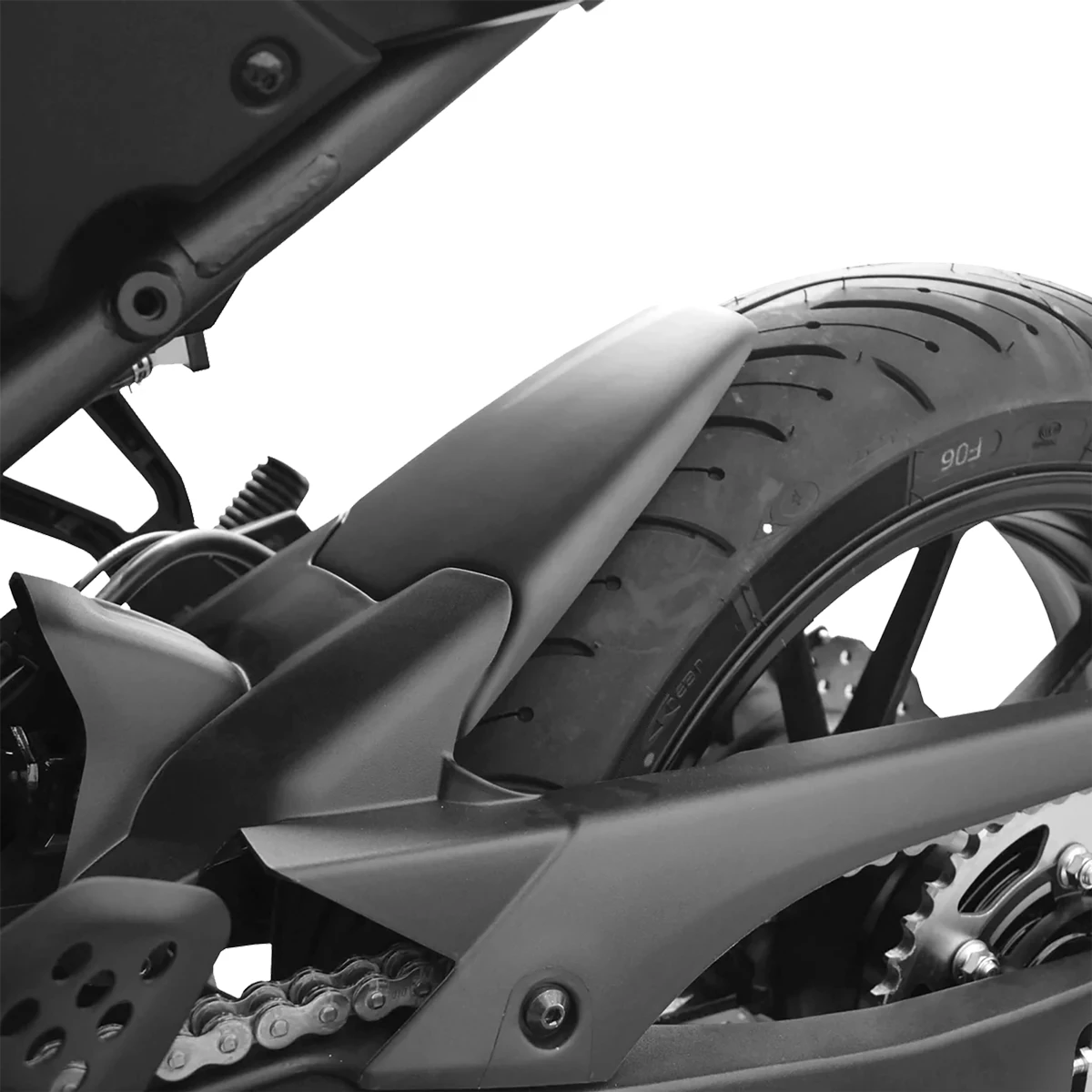 Pyramid Pyramid Hugger Extension Matt Black - Yamaha Tracer 7 / 700 / 7GT / MT-07 (-2024)