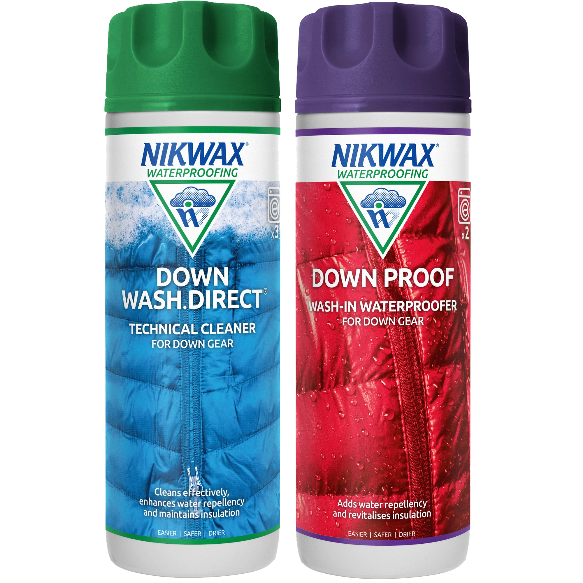 Nikwax Nikwax Twin Pack Down Wash Direct® / Down Proof 300ml