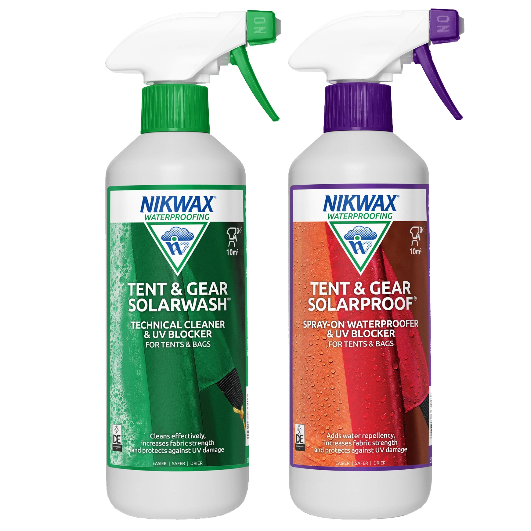 Nikwax Nikwax Tent & Gear Solarwash / Solarproof Twin Pack 2 x 500ml