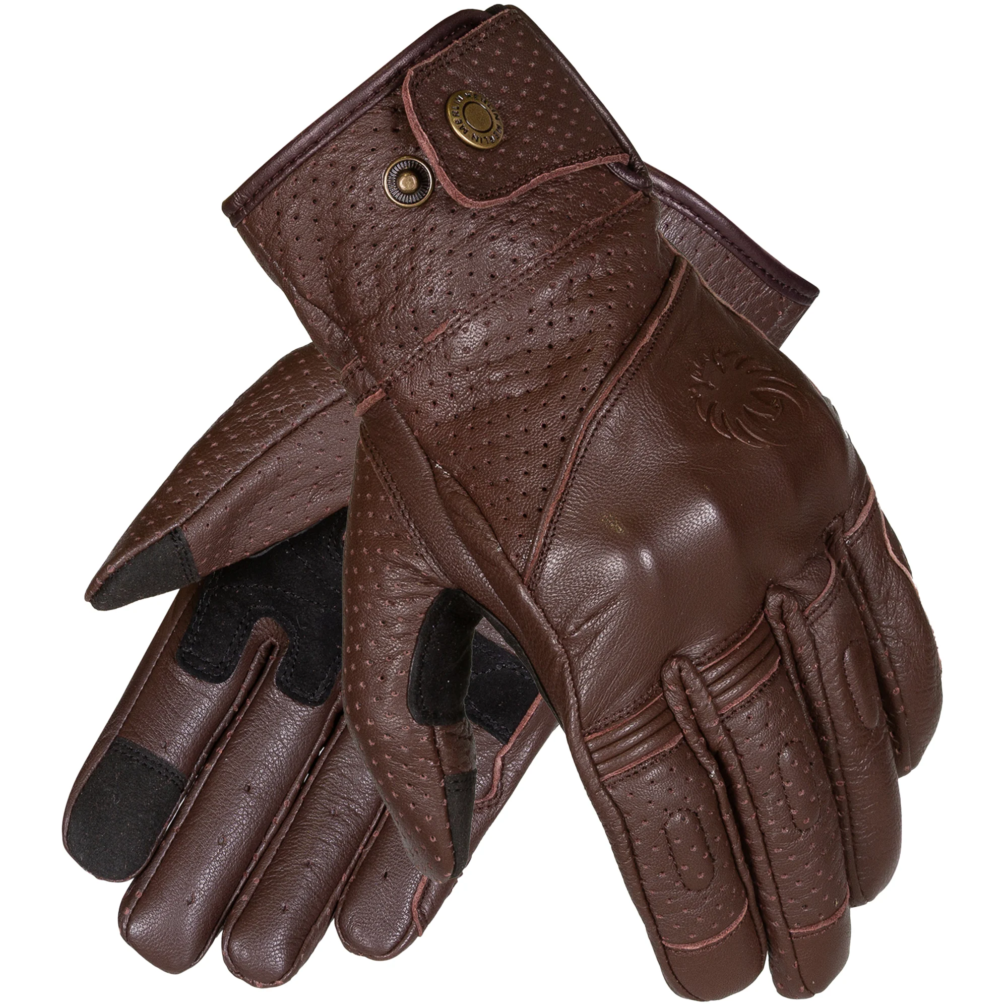 Merlin Merlin Legacy D3O Leather Gloves - Dark Brown